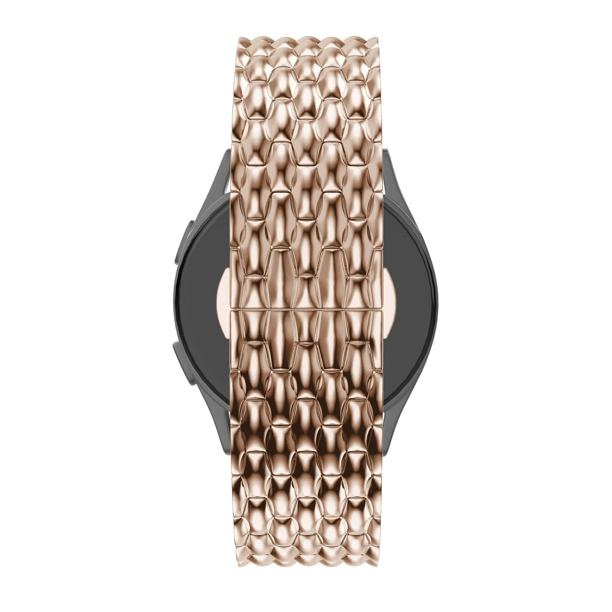 Doorbuster Bandz Amazfit GTS 4 (Mini) Steel Strap 'Dragon' (Rose Gold)  Limited Release!