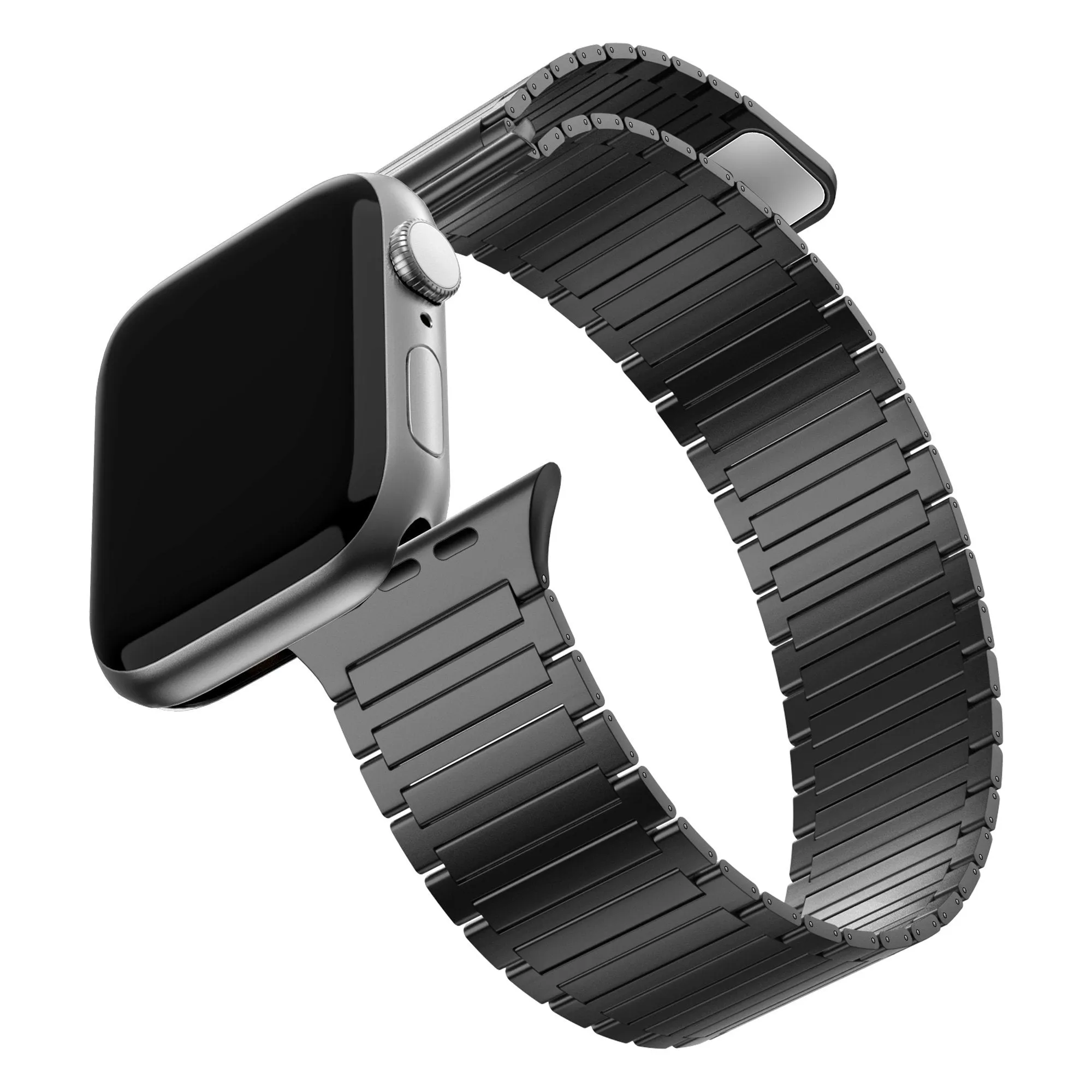 Doorbuster Bandz Apple Watch Magnetic Steel Strap 'Deluxe' (Black)  Last Few Pieces!