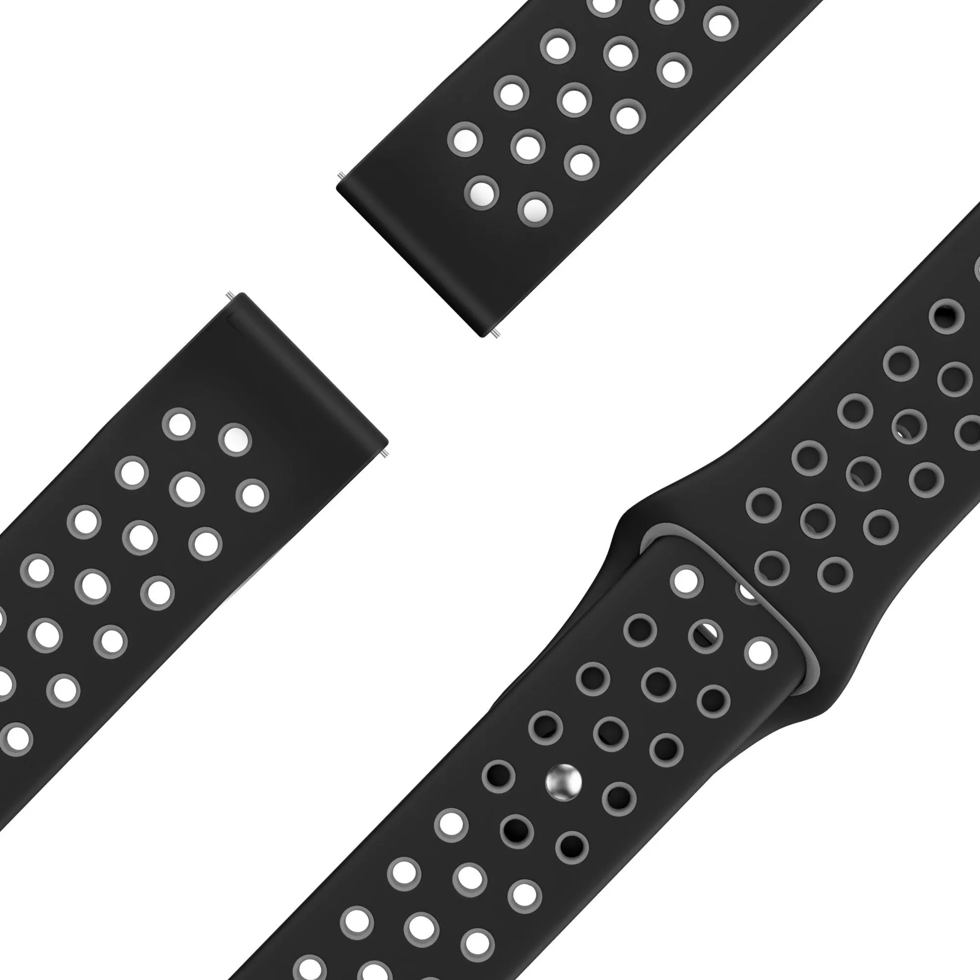 Doorbuster Bandz Huawei Watch 4 (Pro) Sport Strap 'Deluxe' (Black/Grey)  Limited Stock!