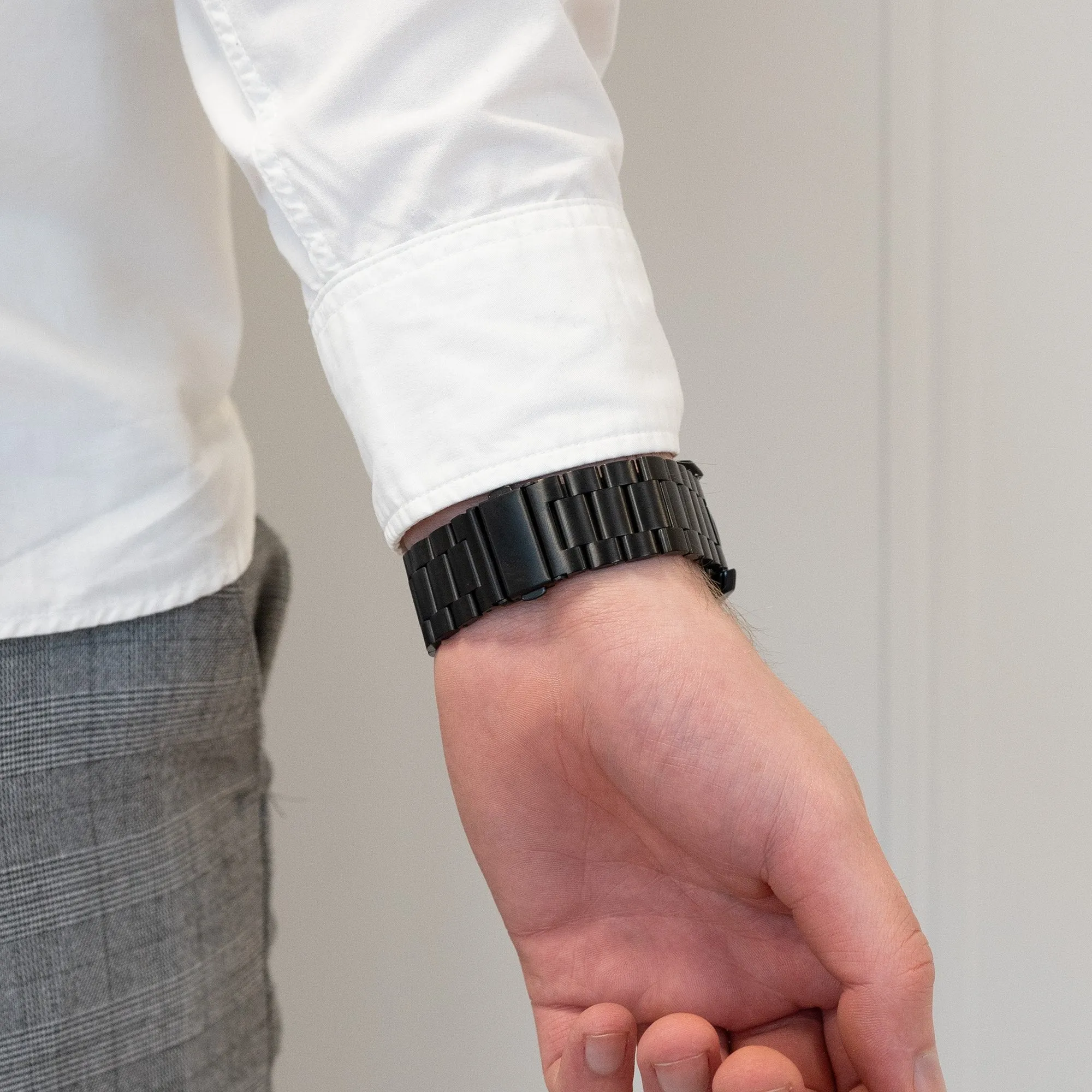 Doorbuster Bandz Redmi Watch 5 Active Titanium Strap 'Classic' (Black)  Limited Availability!