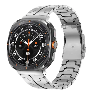 Doorbuster Bandz Samsung Galaxy Watch Ultra Titanium Strap 'Iron' (Silver)  Almost Sold Out!