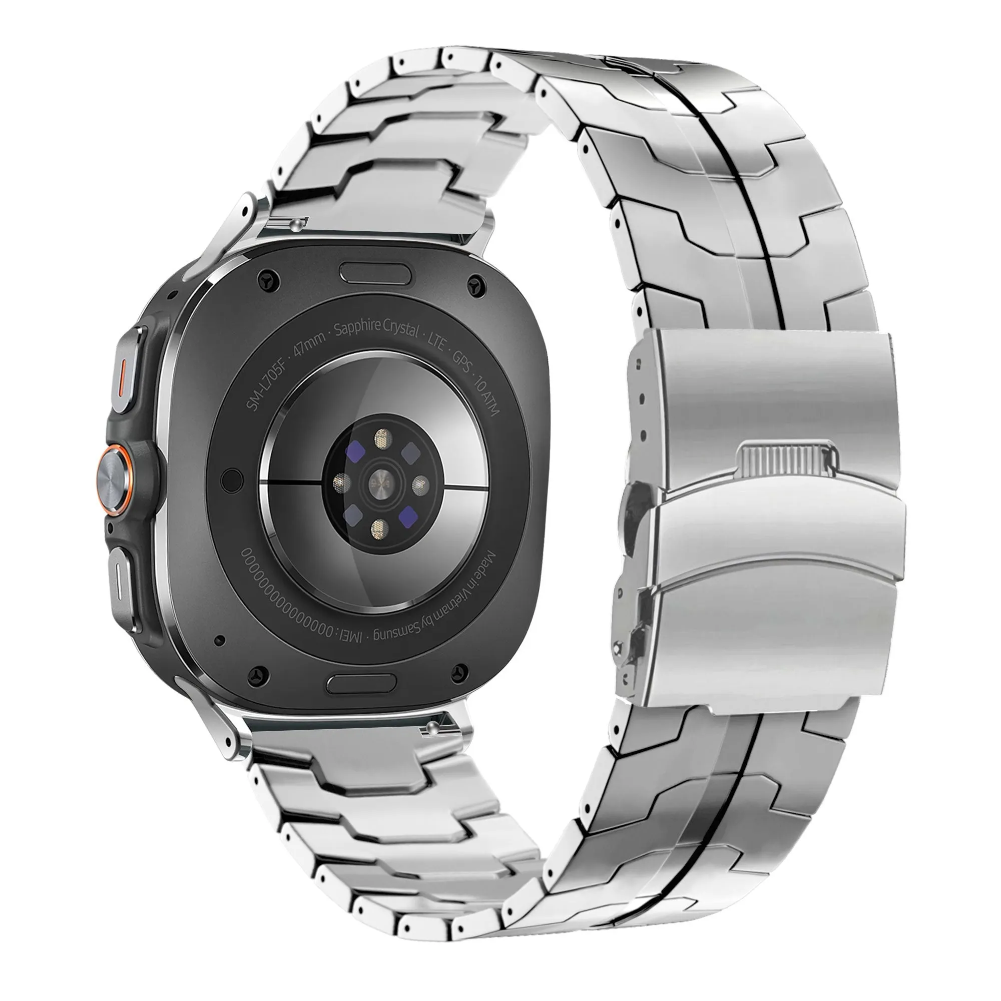 Doorbuster Bandz Samsung Galaxy Watch Ultra Titanium Strap 'Iron' (Silver)  Almost Sold Out!