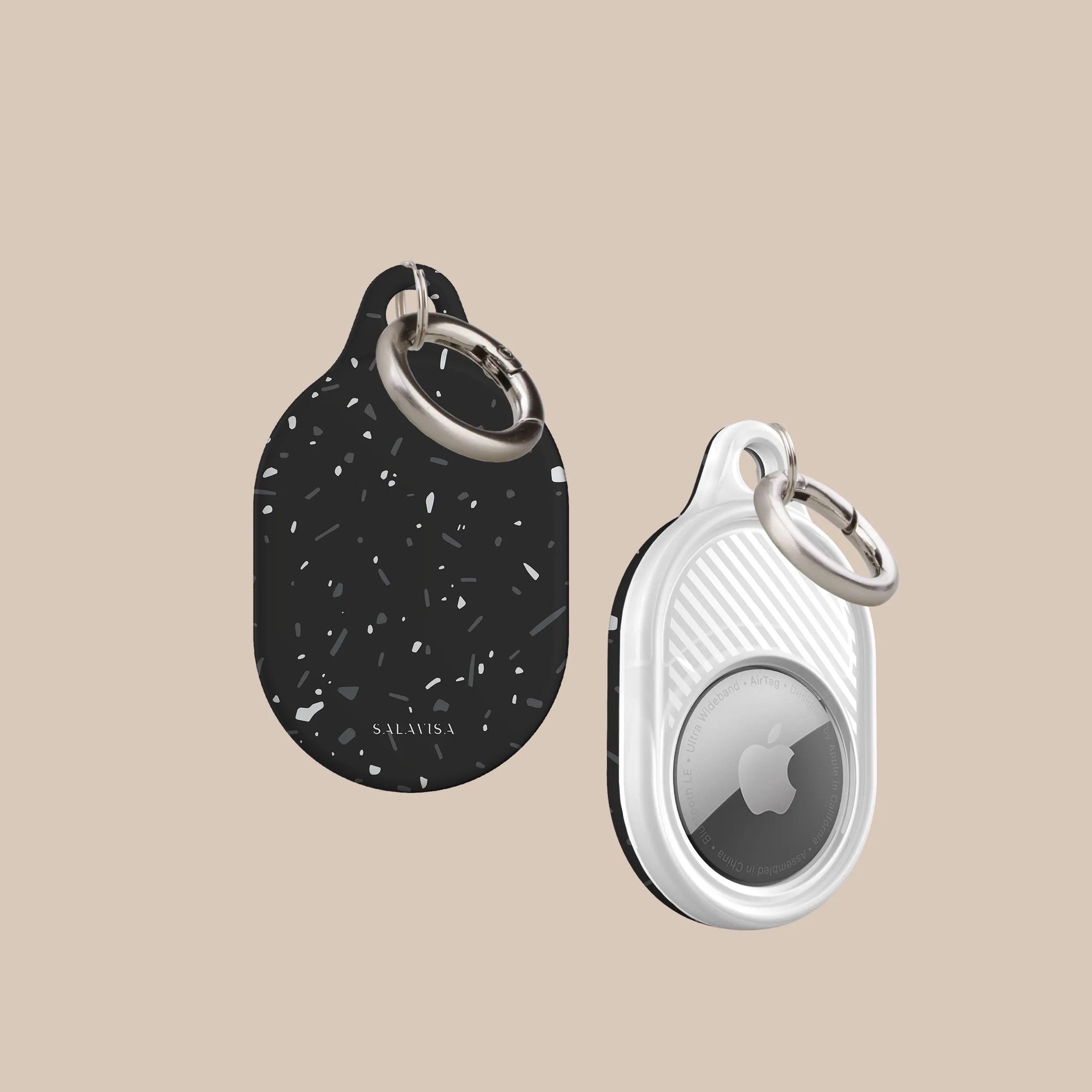 Doorbuster Black Terrazzo AirTag Holder  Ends Soon!