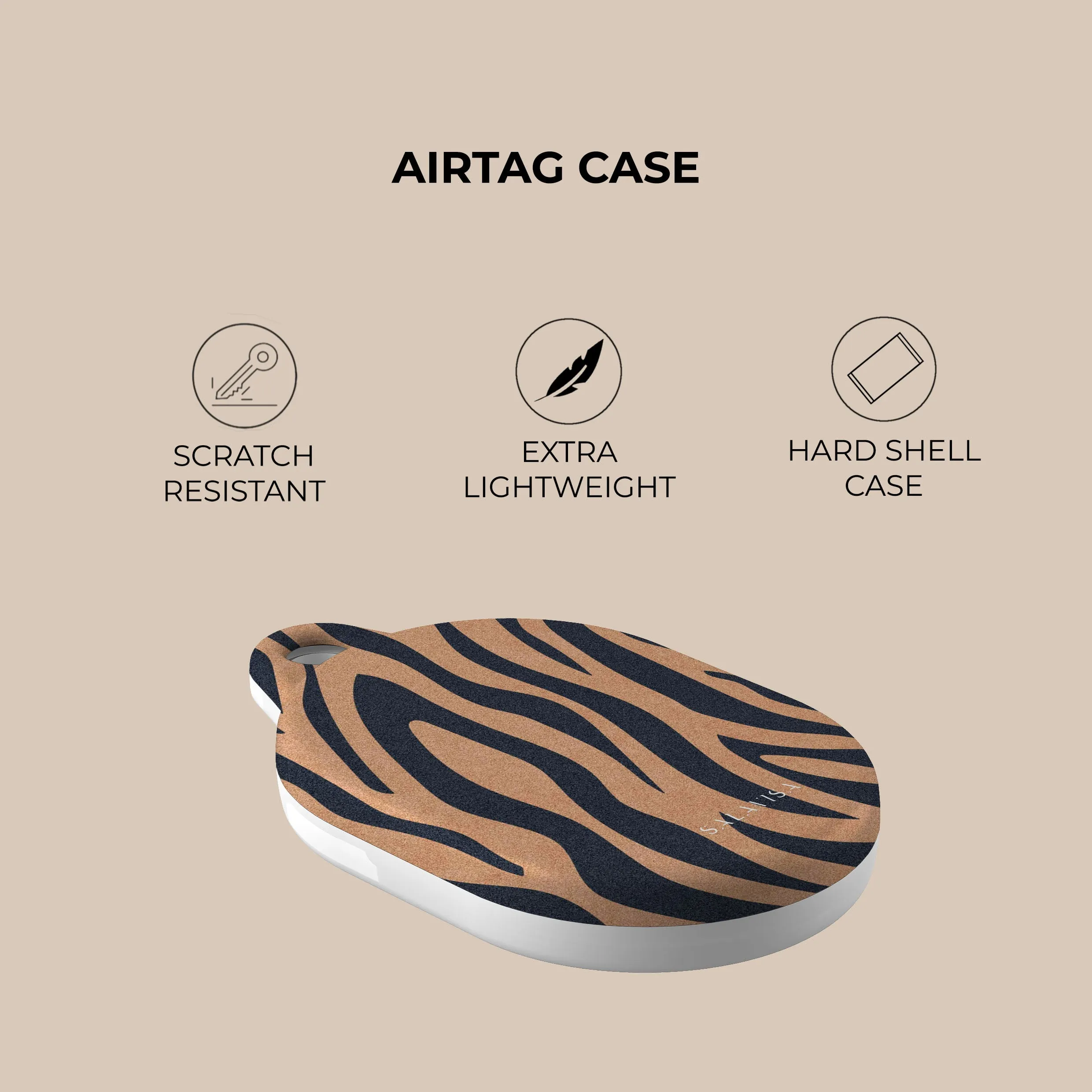 Doorbuster Blue Copper Zebra AirTag Holder  Almost Sold Out!