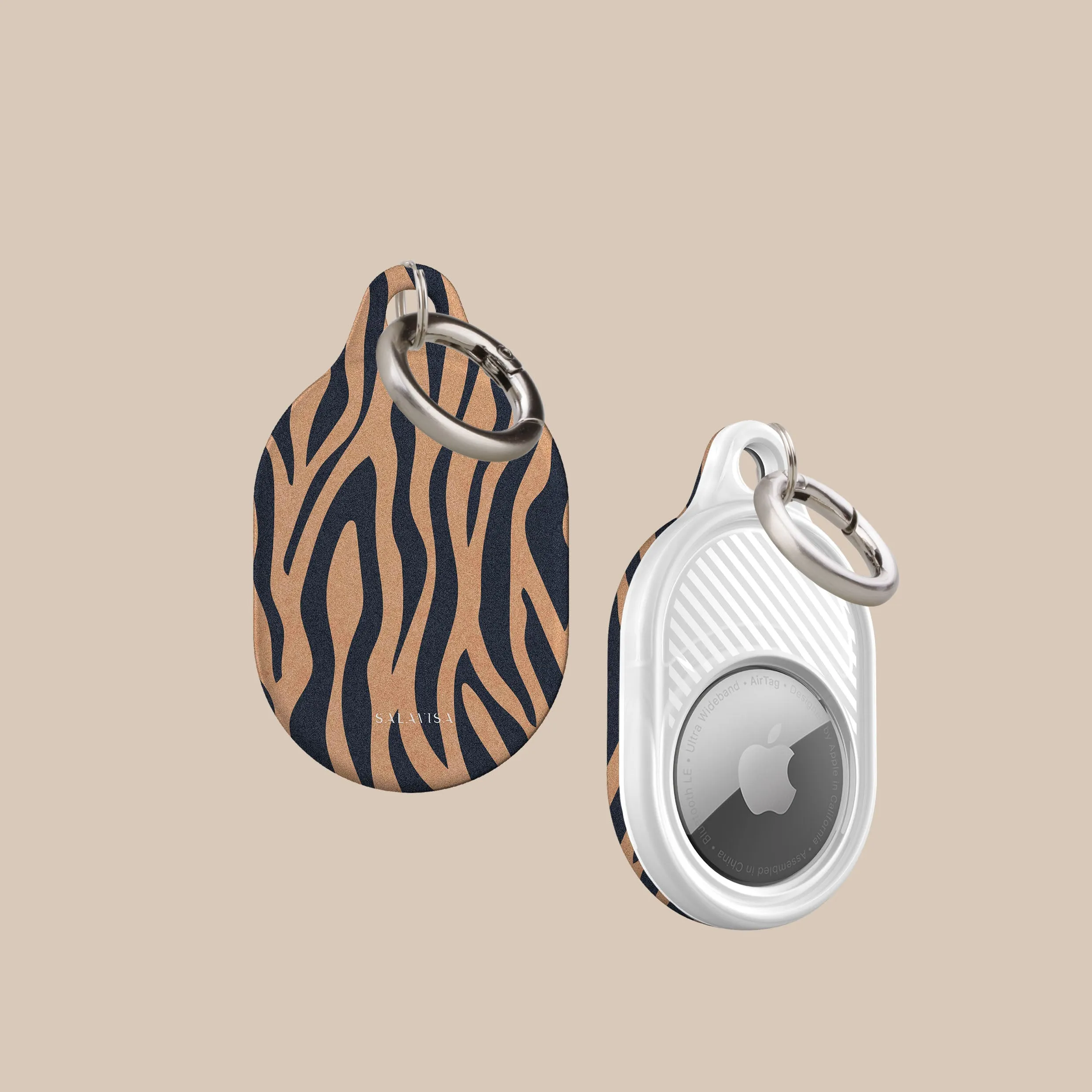 Doorbuster Blue Copper Zebra AirTag Holder  Almost Sold Out!