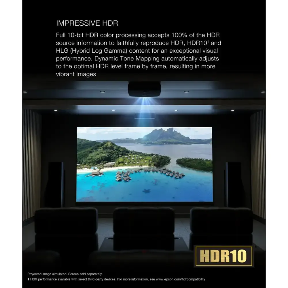 Doorbuster Epson QL7000 4K HDR High-Lumen 3LCD Laser Projector (Each)  Almost Gone!