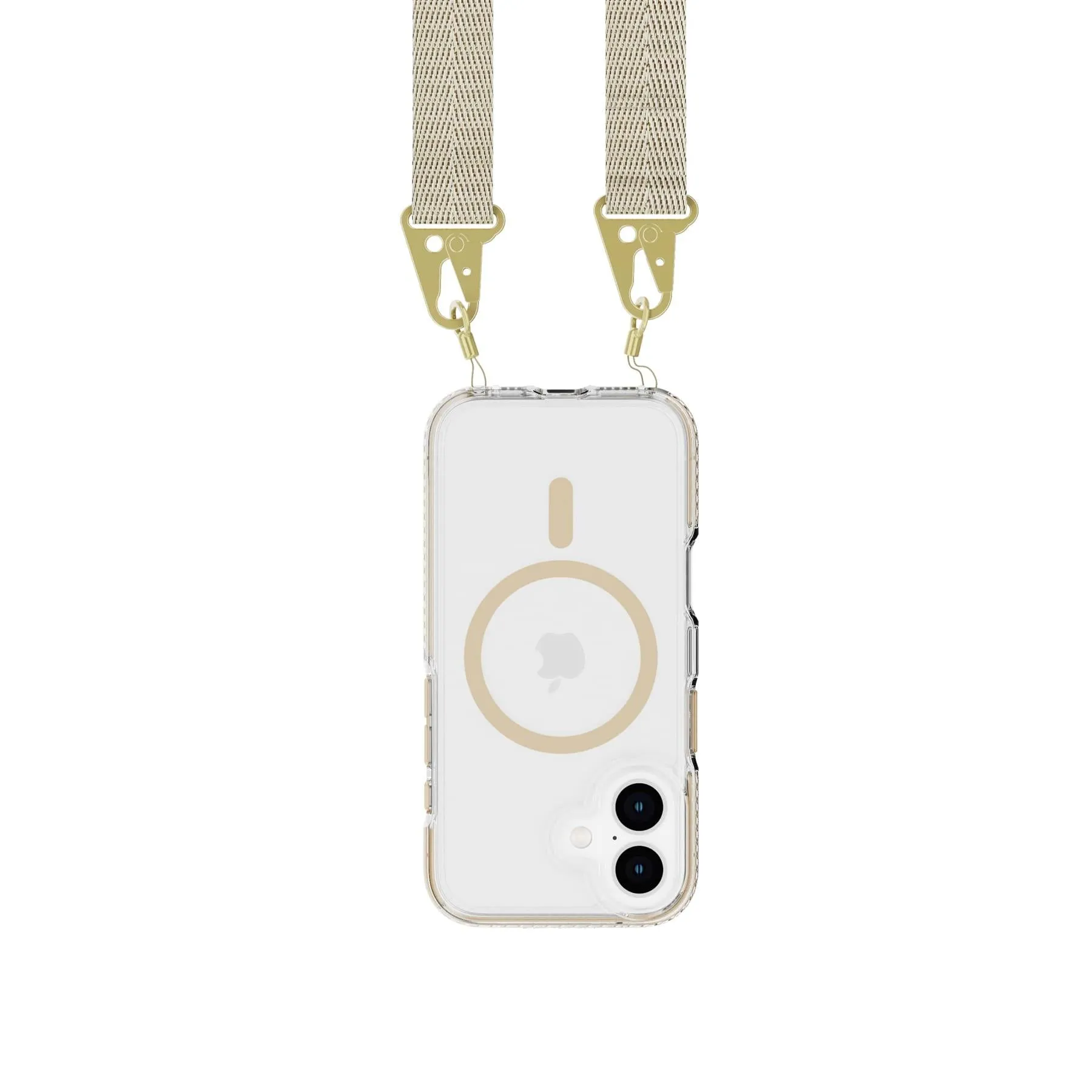 Doorbuster EvoCrystal - Apple iPhone 16 Case with Cross-Body -  Gold  Going Fast!