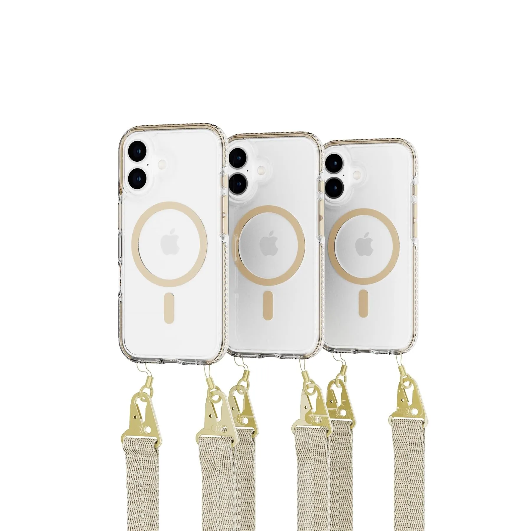 Doorbuster EvoCrystal - Apple iPhone 16 Case with Cross-Body -  Gold  Going Fast!