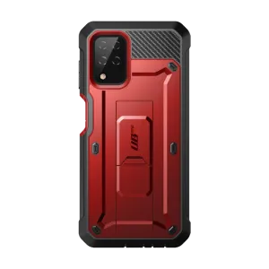 Doorbuster Galaxy A12 Unicorn Beetle Pro Rugged Holster Case-Metallic Red  Limited Release!