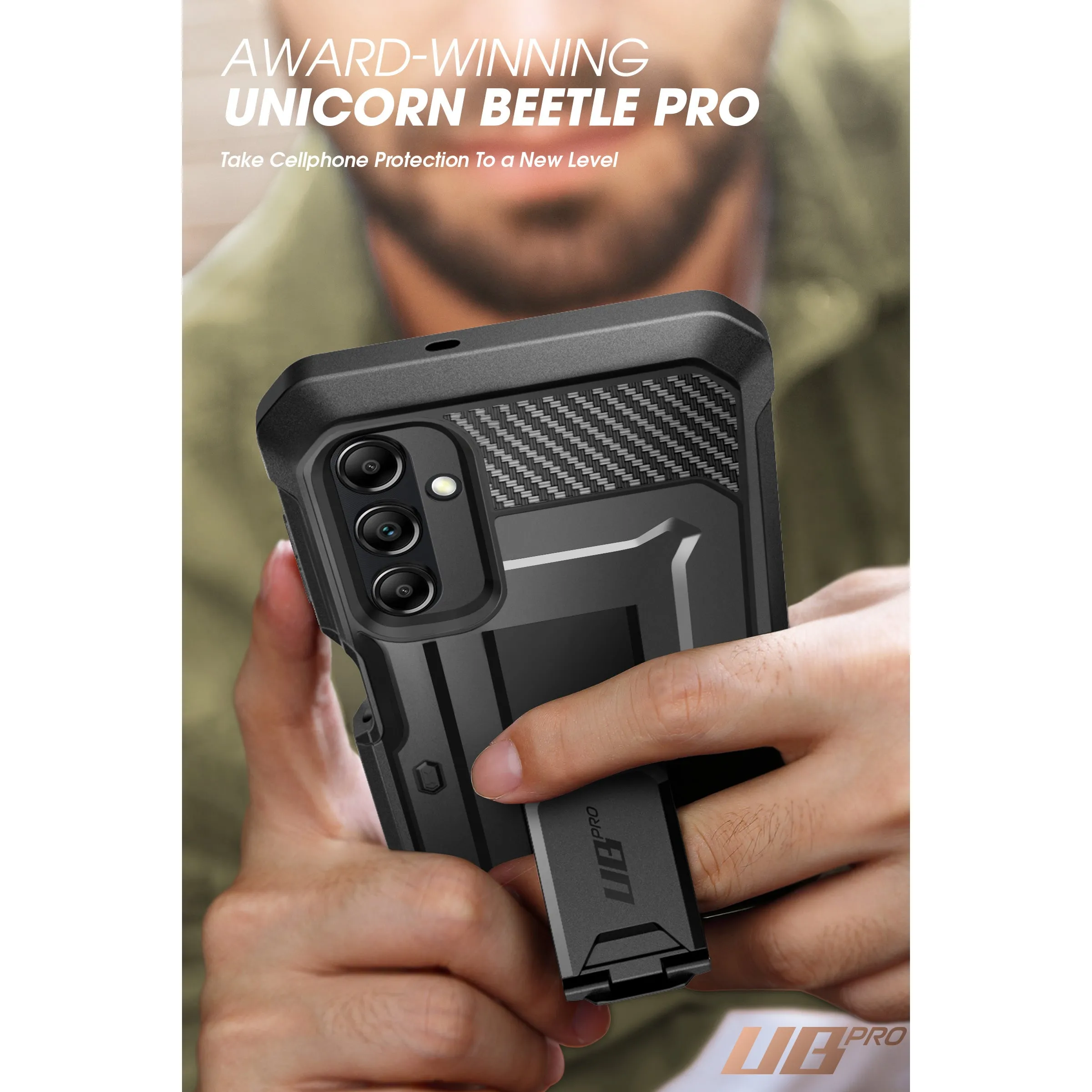 Doorbuster Galaxy A14 Unicorn Beetle Pro Rugged Holster Case-Black  Going Fast!