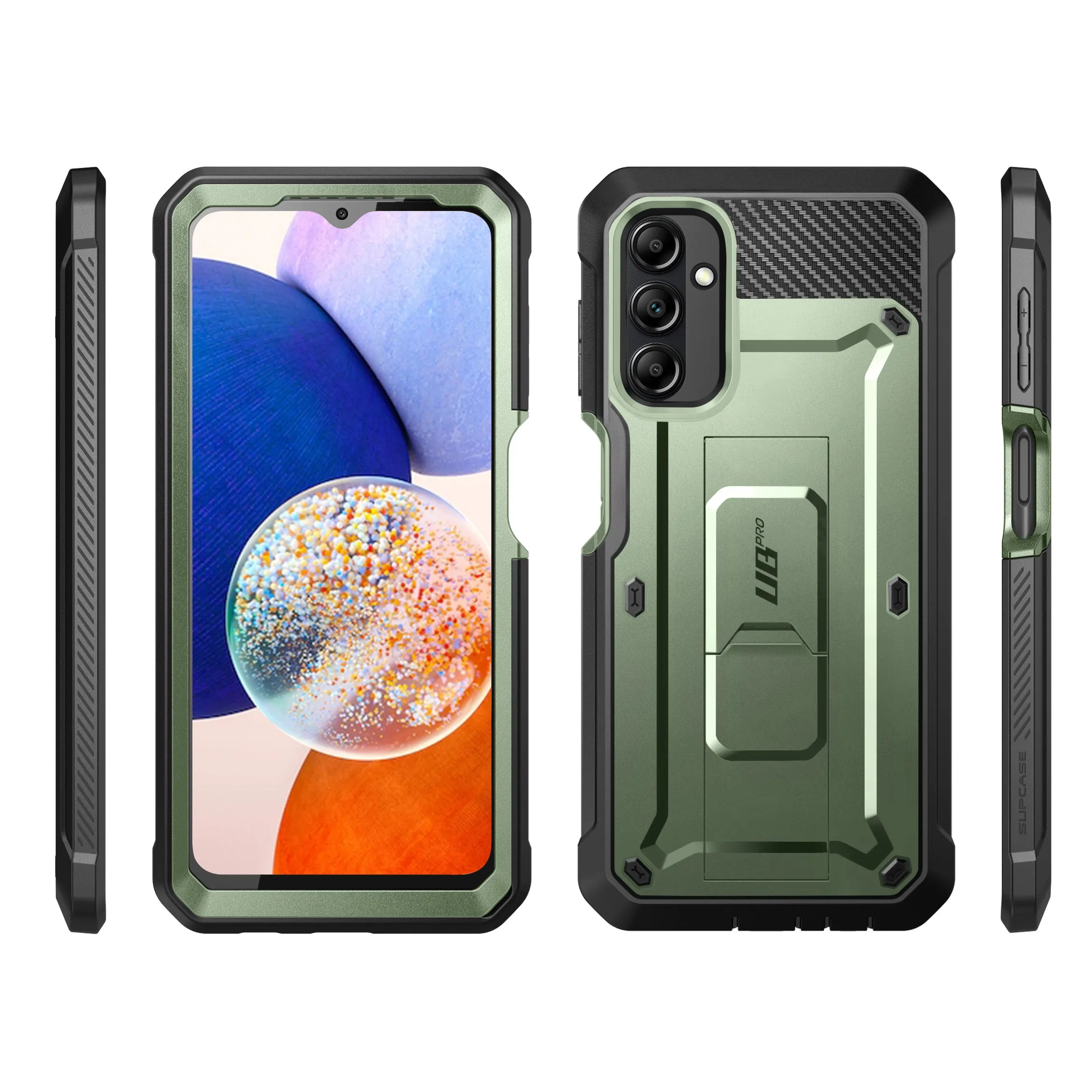 Doorbuster Galaxy A14 Unicorn Beetle Pro Rugged Holster Case-Dark Green  Today Only!