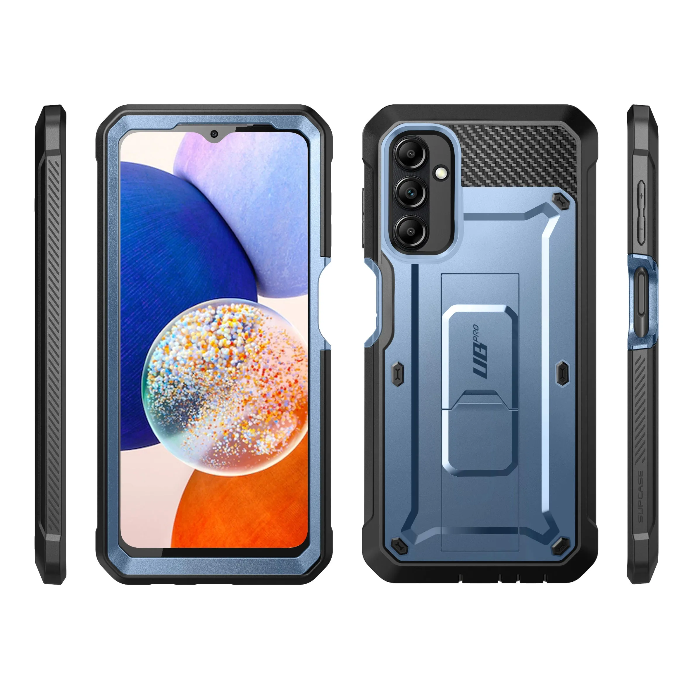 Doorbuster Galaxy A14 Unicorn Beetle Pro Rugged Holster Case-Metallic Blue  Ends Soon!
