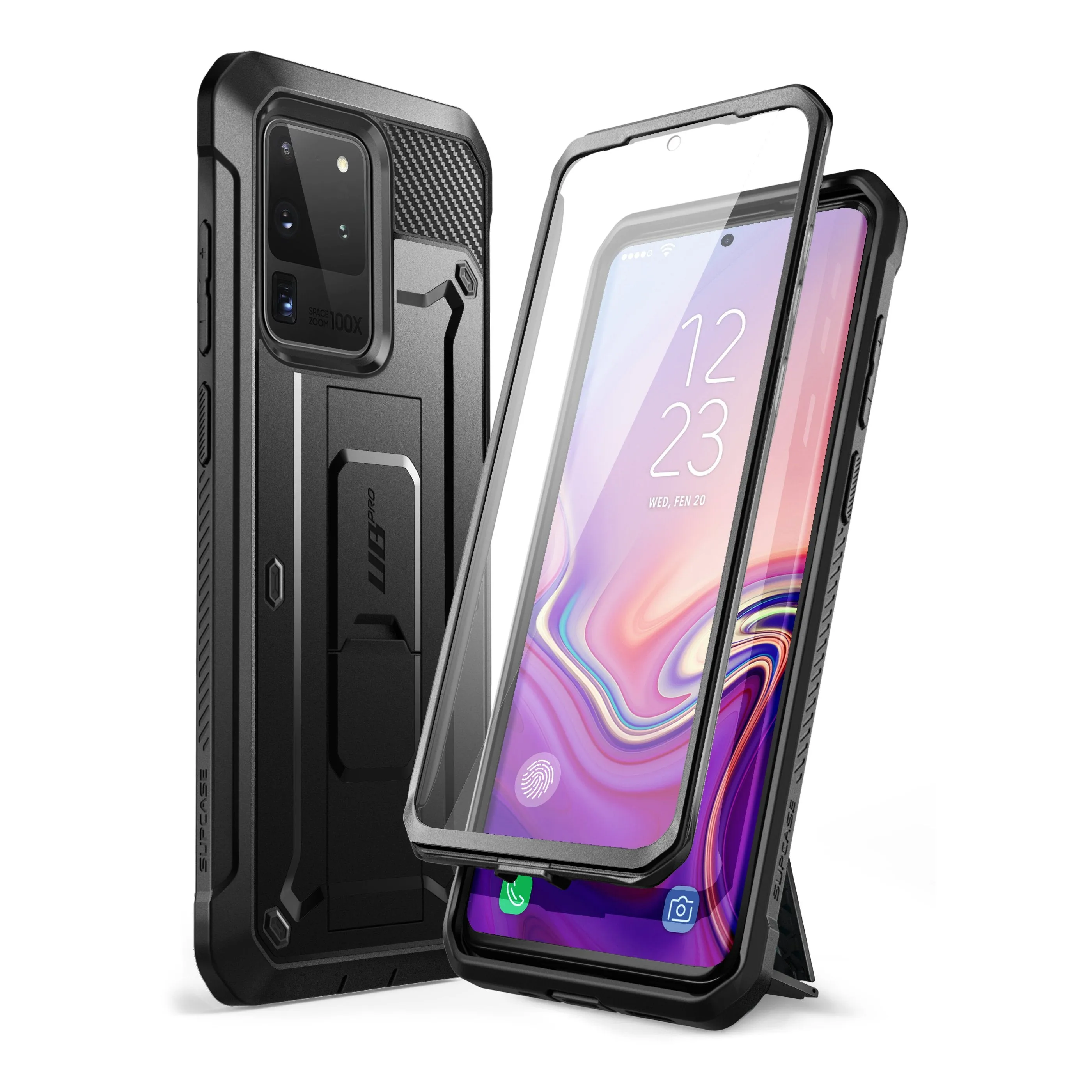 Doorbuster Galaxy S20 Ultra Unicorn Beetle Pro Rugged Case (with Screen Protector)-Black  Almost Gone!