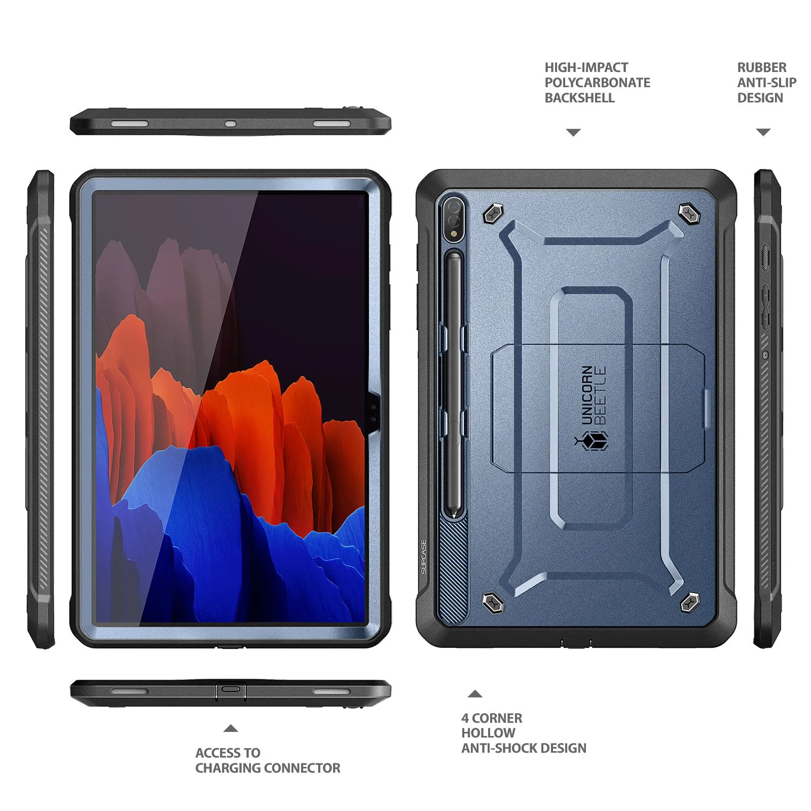 Doorbuster Galaxy Tab S8 Ultra (2022) Unicorn Beetle Pro Rugged Case-Metallic Blue  Limited Stock!