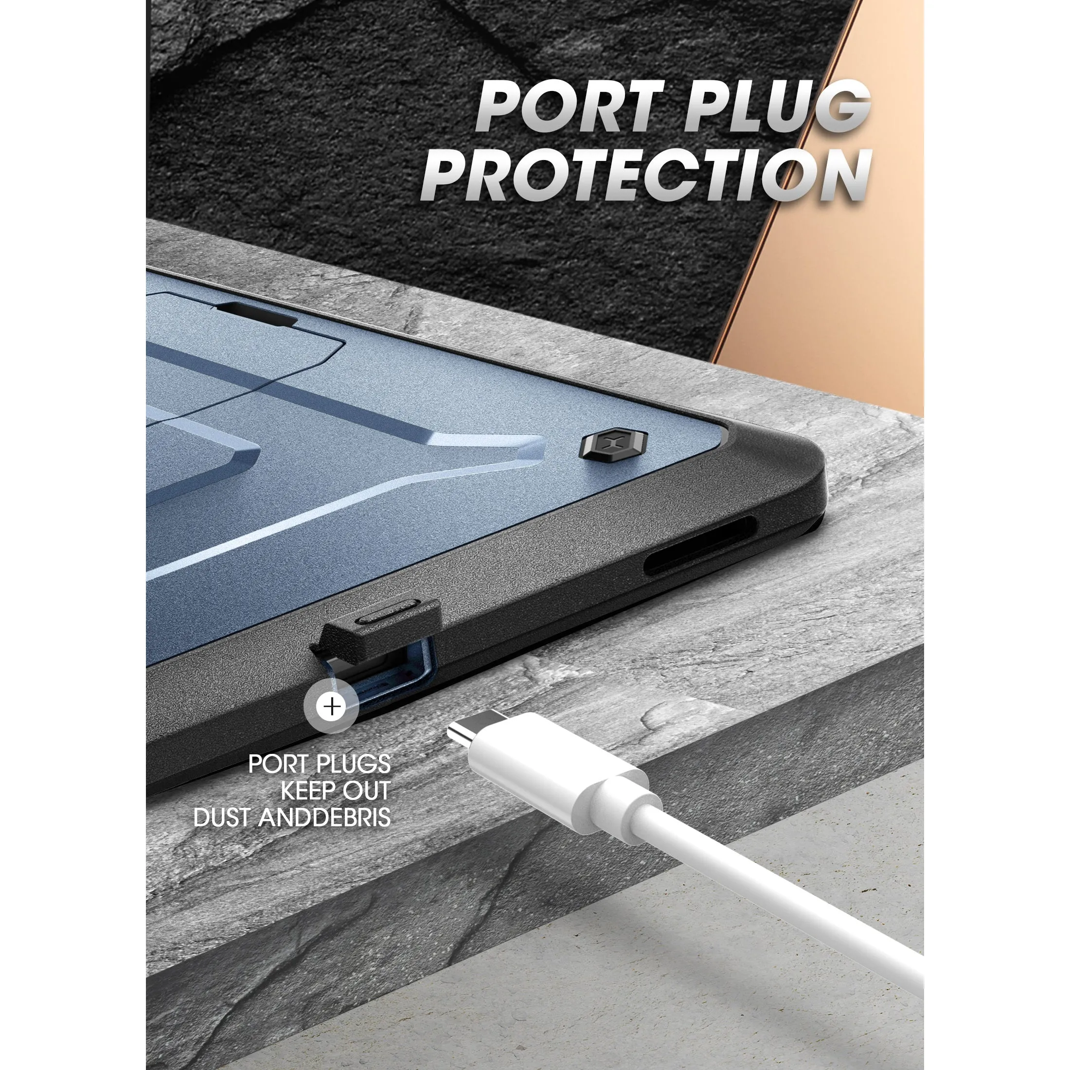 Doorbuster Galaxy Tab S8 Ultra (2022) Unicorn Beetle Pro Rugged Case-Metallic Blue  Limited Stock!