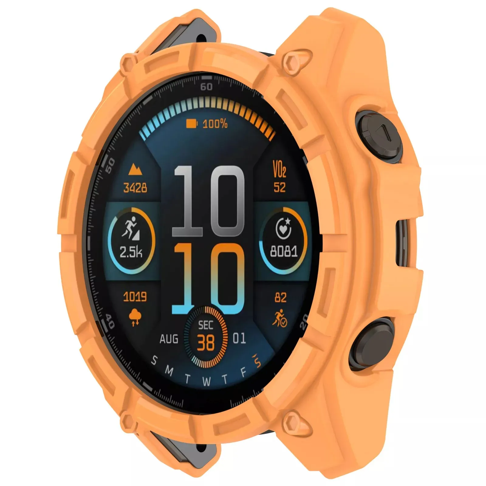 Doorbuster Garmin Fenix 8 - 51mm SOLAR Rugged TPU Case (Orange)  Limited Availability!