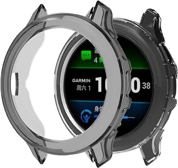 Doorbuster Garmin Venu 3s TPU case (transparent-black)  Dont Miss Out!