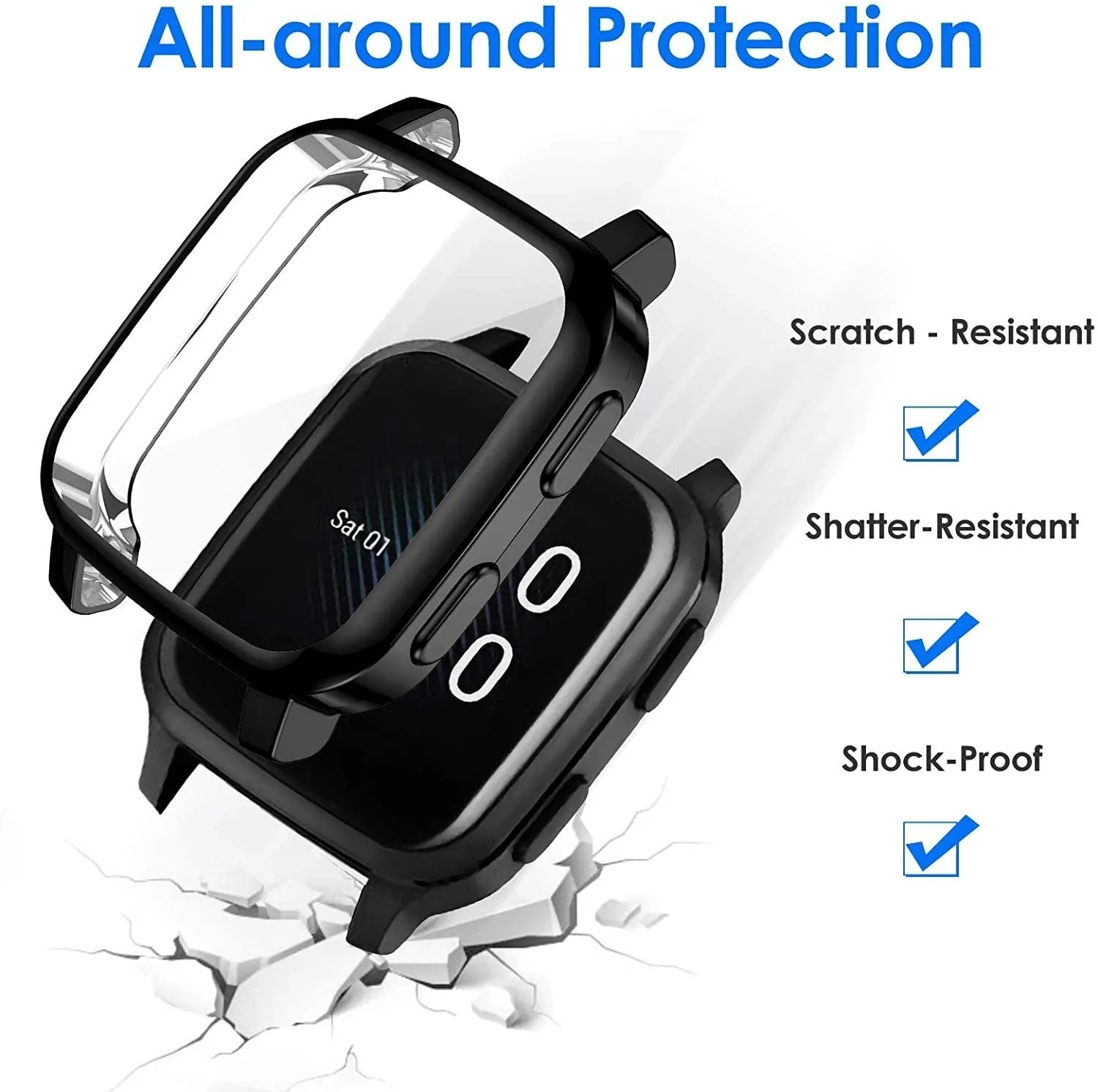 Doorbuster Garmin Venu SQ Case (Black)  Almost Sold Out!