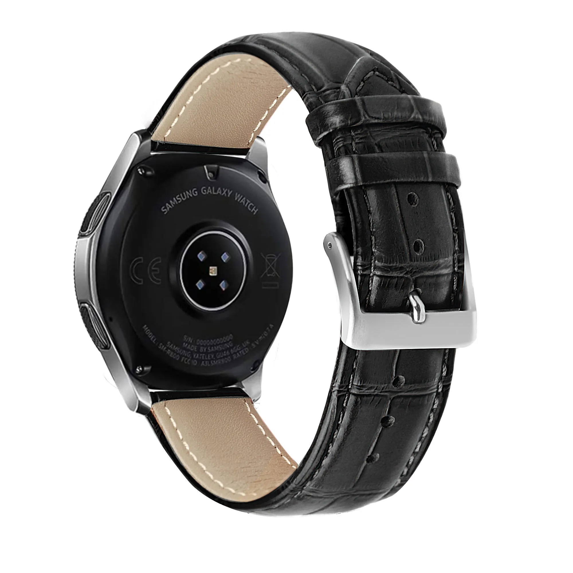 Doorbuster Huawei Watch 3 (Pro) Leather Strap Crocodile Grain (Black)  Last Chance!