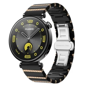 Doorbuster Huawei Watch 5 - 42mm One Bead Ceramic Strap (Black/Rosegold)  Last Few Pieces!