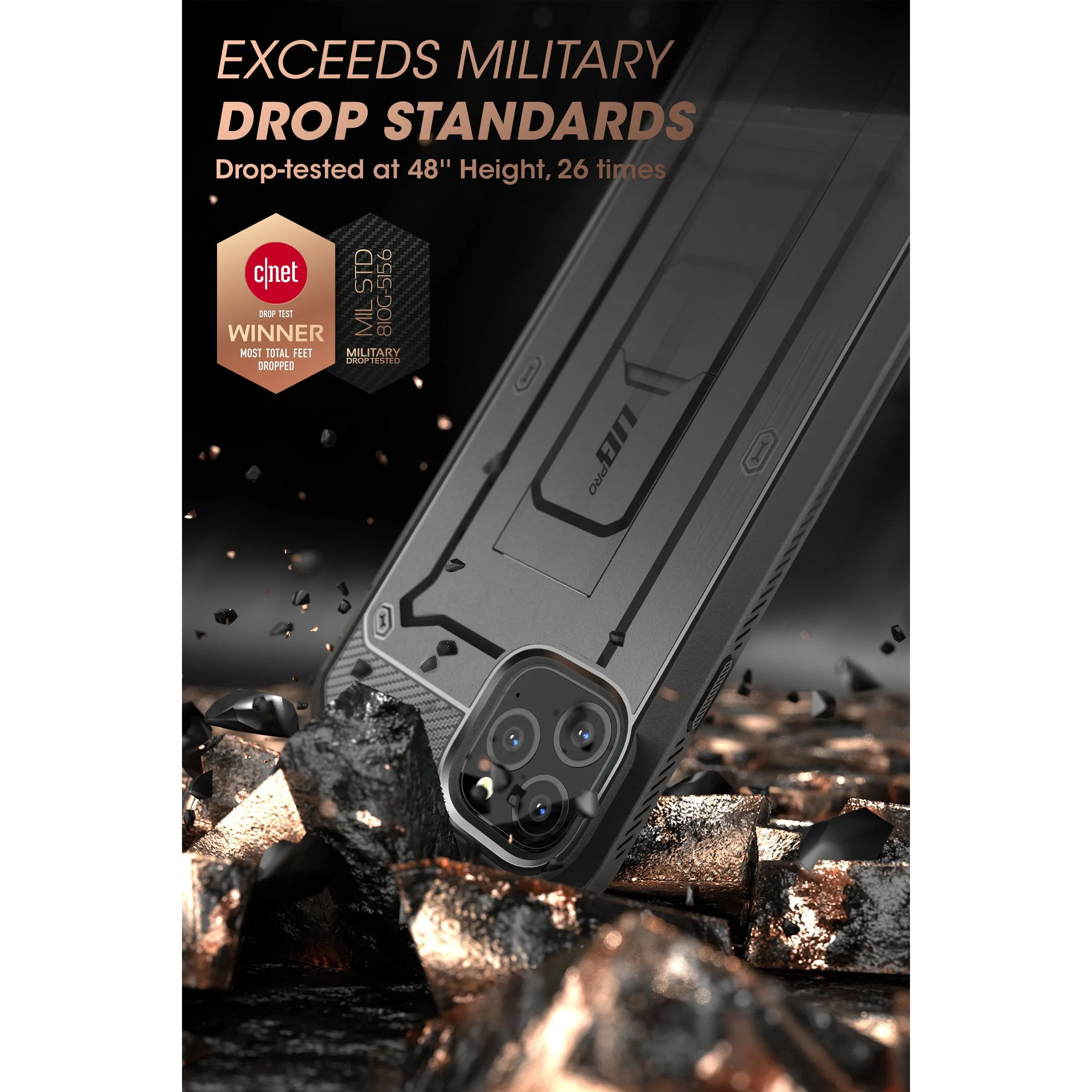 Doorbuster iPhone 11 Pro Max 6.5 inch Unicorn Beetle Pro Rugged Case-Black  Today Only!