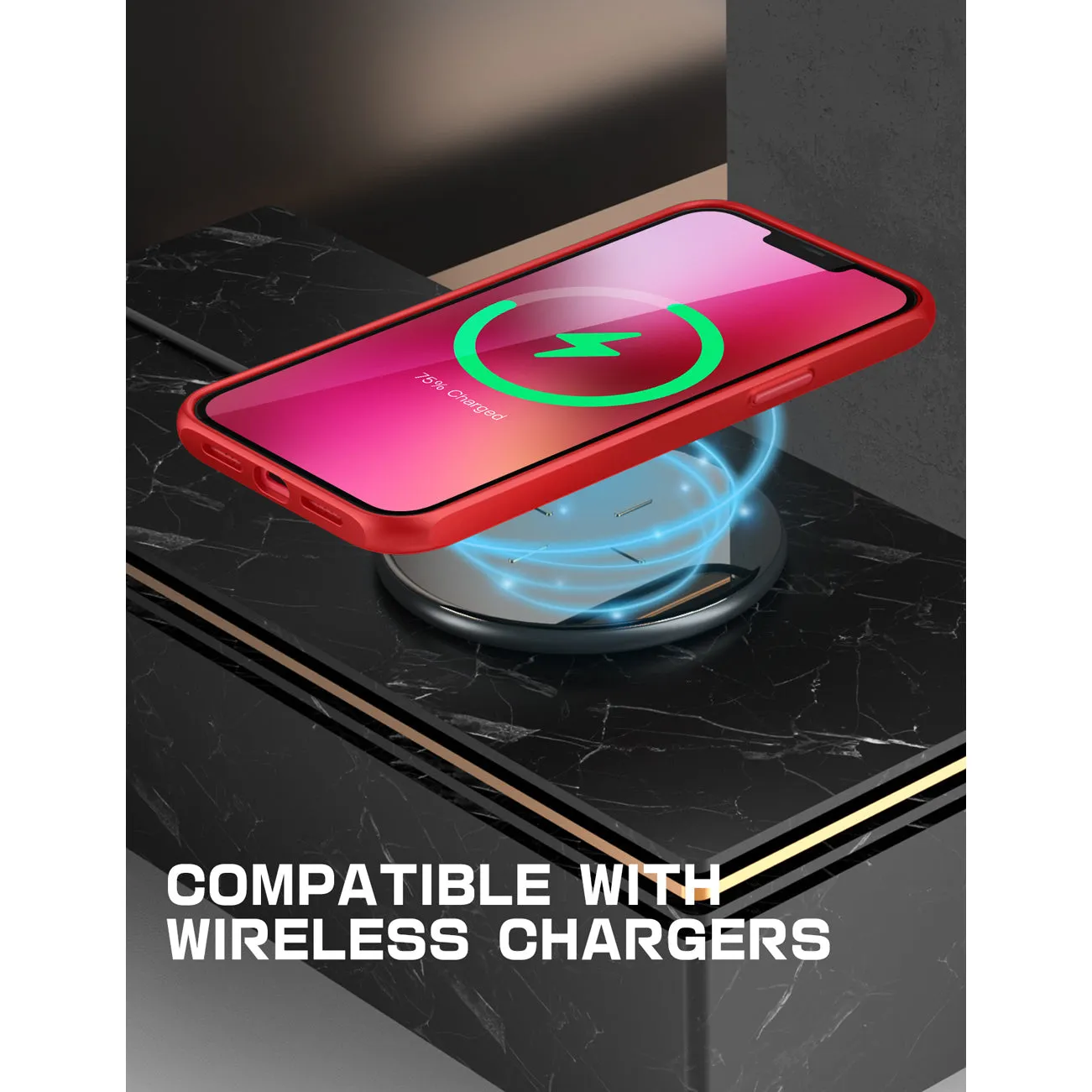Doorbuster iPhone 13 6.1 inch Unicorn Beetle Style Slim Clear Case-Red  Dont Miss Out!