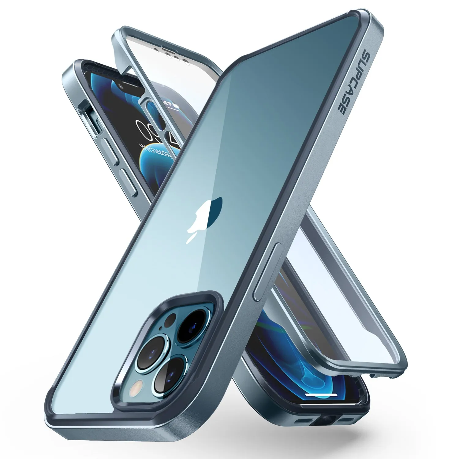 Doorbuster iPhone 13 Pro 6.1 inch Unicorn Beetle Edge with Screen Protector Clear Case-Blue  Today Only!