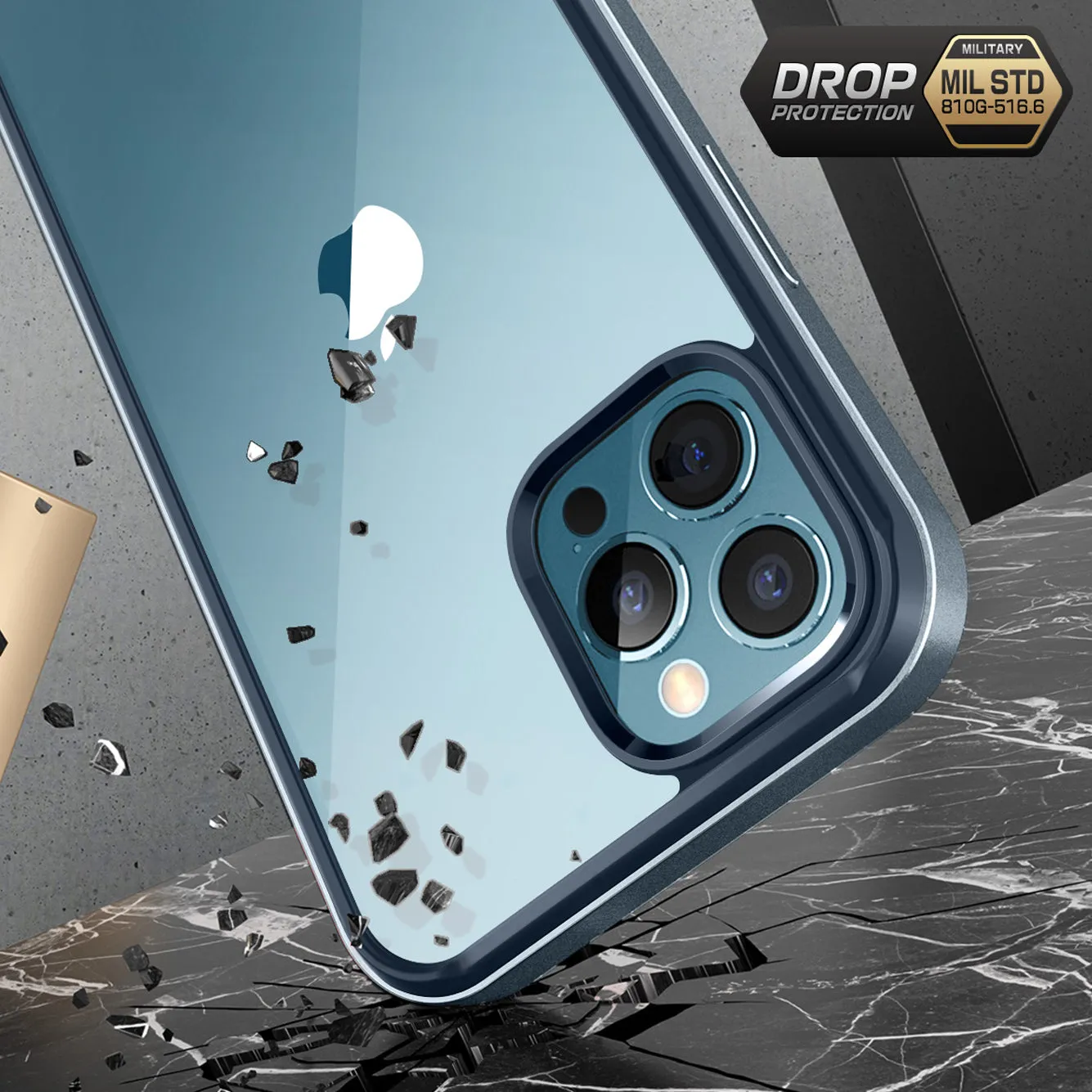 Doorbuster iPhone 13 Pro 6.1 inch Unicorn Beetle Edge with Screen Protector Clear Case-Blue  Today Only!