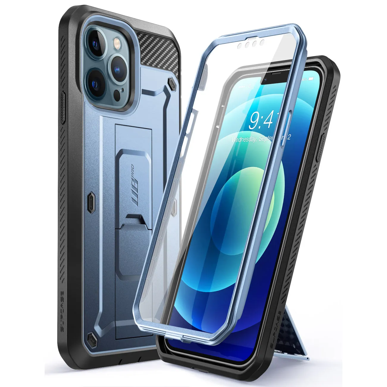 Doorbuster iPhone 13 Pro 6.1 inch Unicorn Beetle Pro Rugged Case-Metallic Blue  Ends Soon!