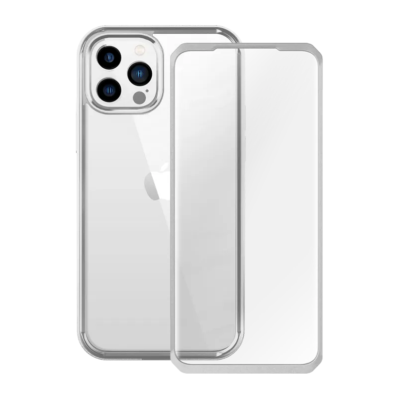 Doorbuster iPhone 13 Pro Max 6.7 inch Unicorn Beetle Edge with Screen Protector Clear Case-Silver  Limited Release!