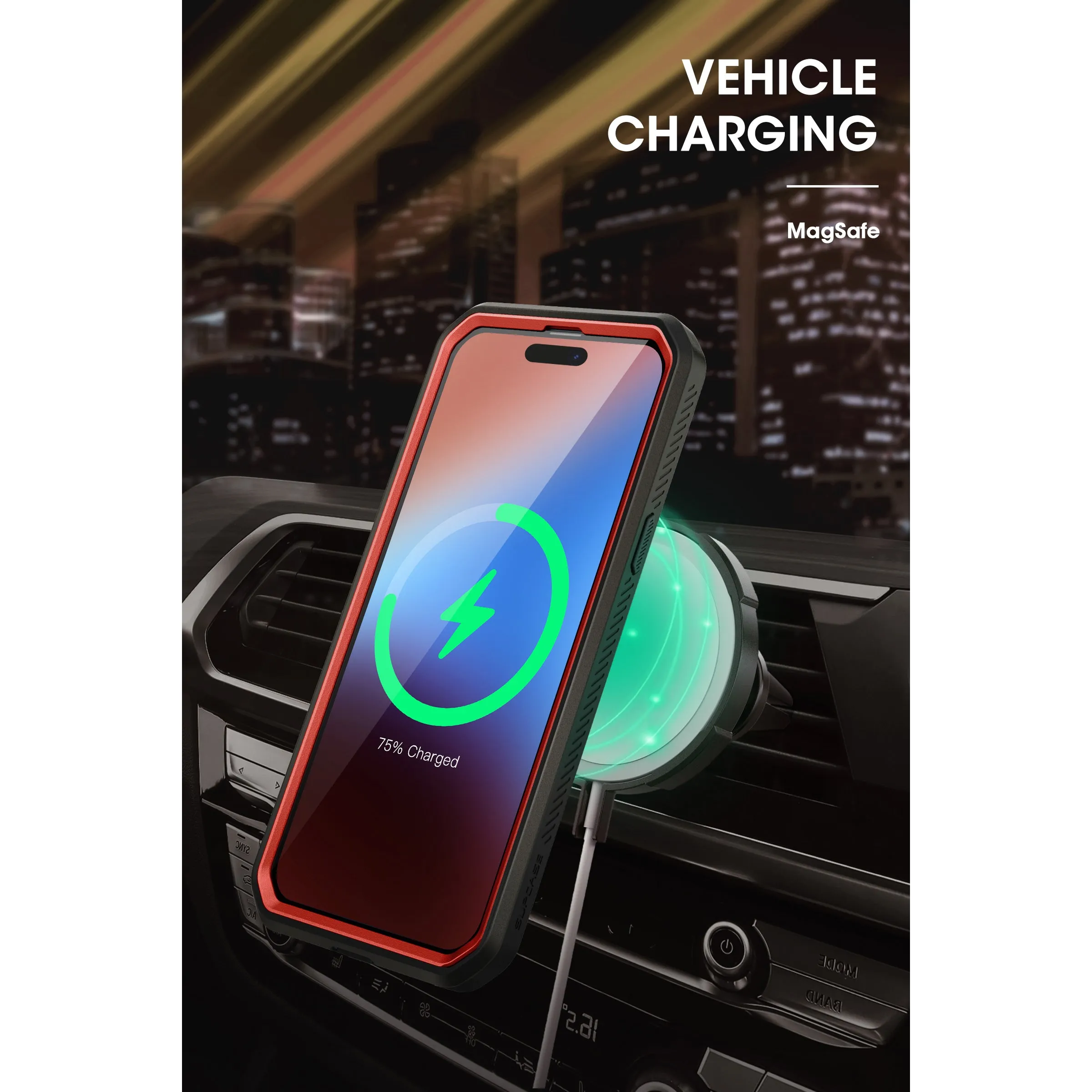Doorbuster iPhone 15 6.1 inch Unicorn Beetle PRO MAG Rugged Case-Metallic Red  Today Only!