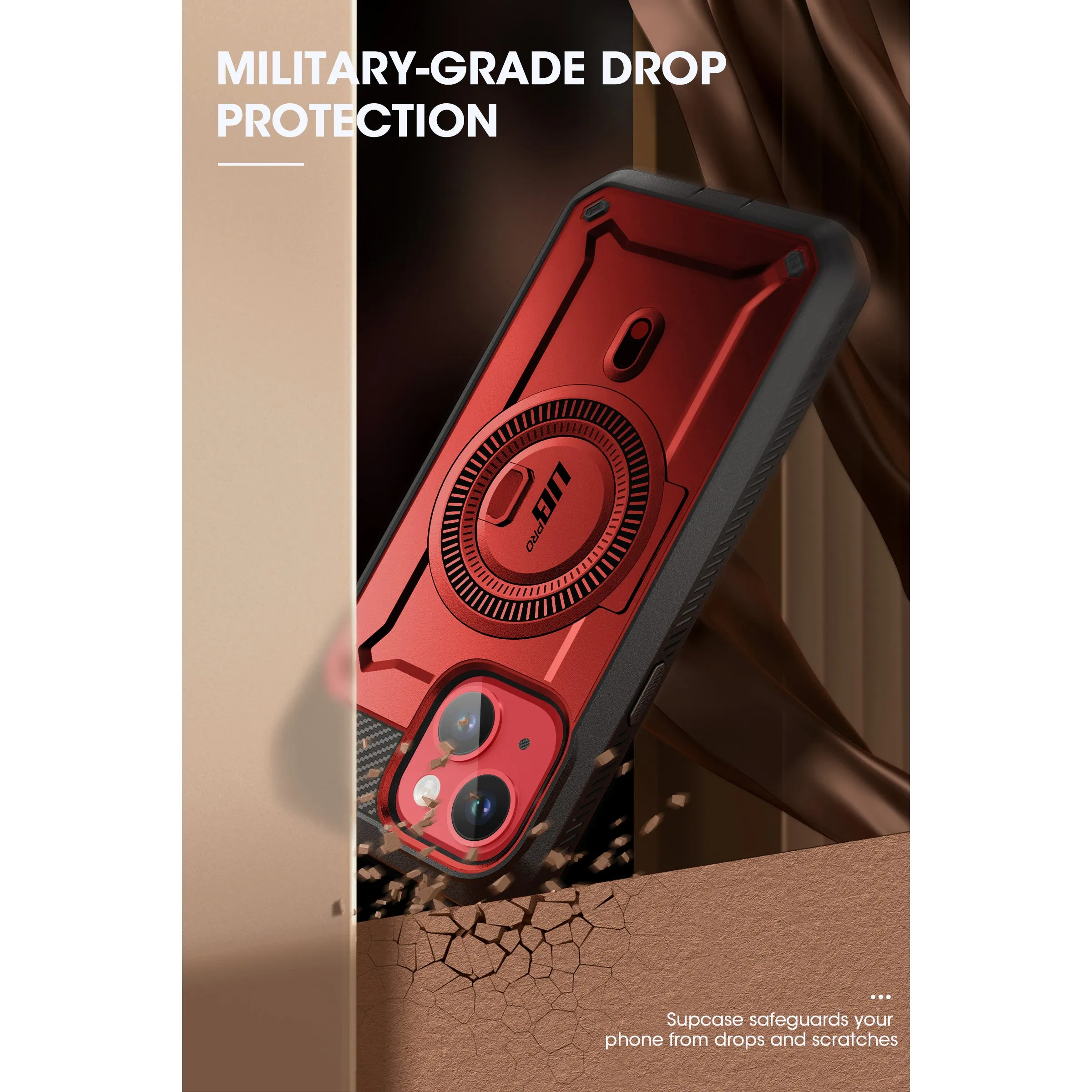 Doorbuster iPhone 15 6.1 inch Unicorn Beetle PRO MAG Rugged Case-Metallic Red  Today Only!