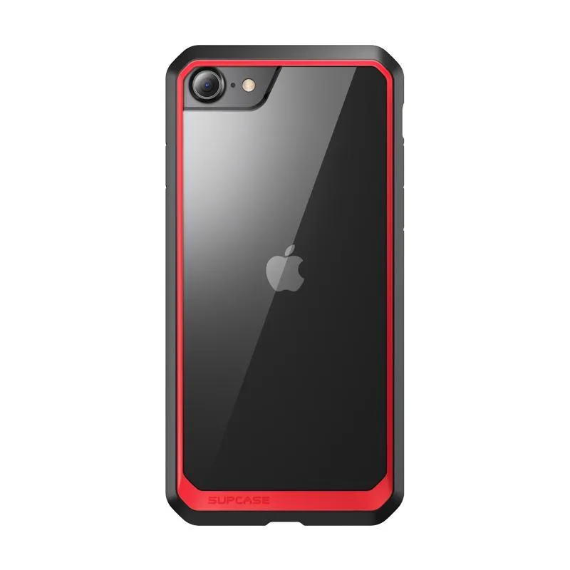 Doorbuster iPhone SE Unicorn Beetle Clear Hybrid Protective Bumper Case-Red  Last Chance!