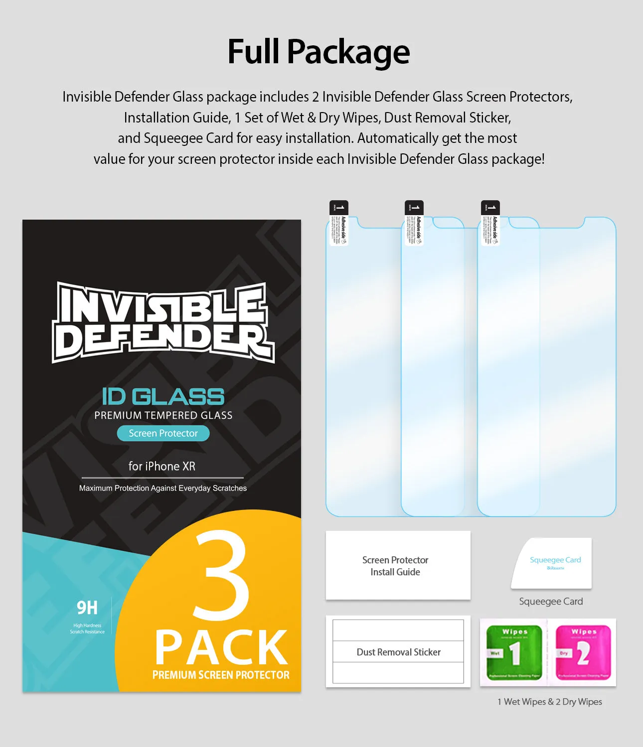 Doorbuster iPhone XR Screen Protector | Invisible Defender Glass  Limited Stock!