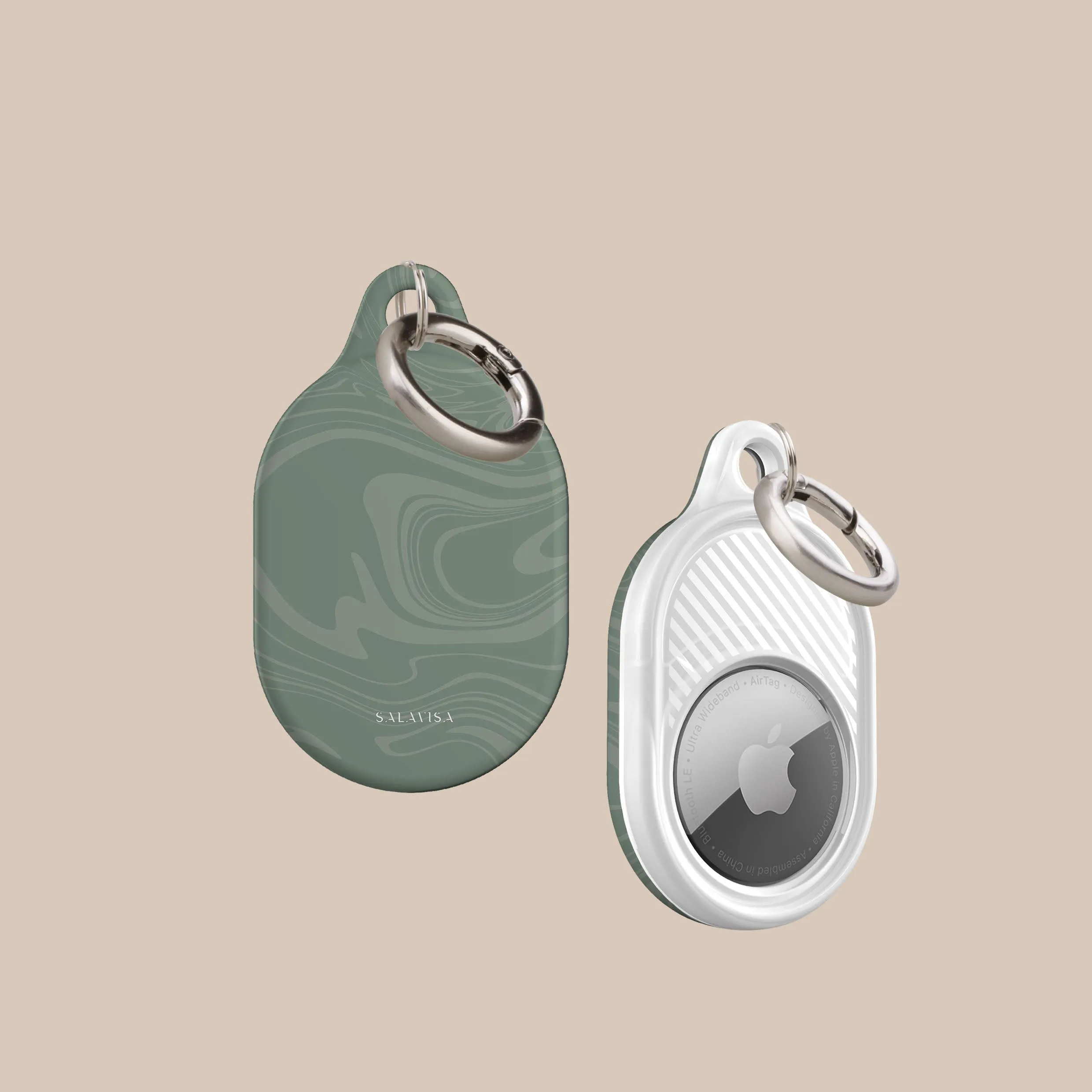 Doorbuster Light Green Swirl AirTag Holder  Limited Availability!