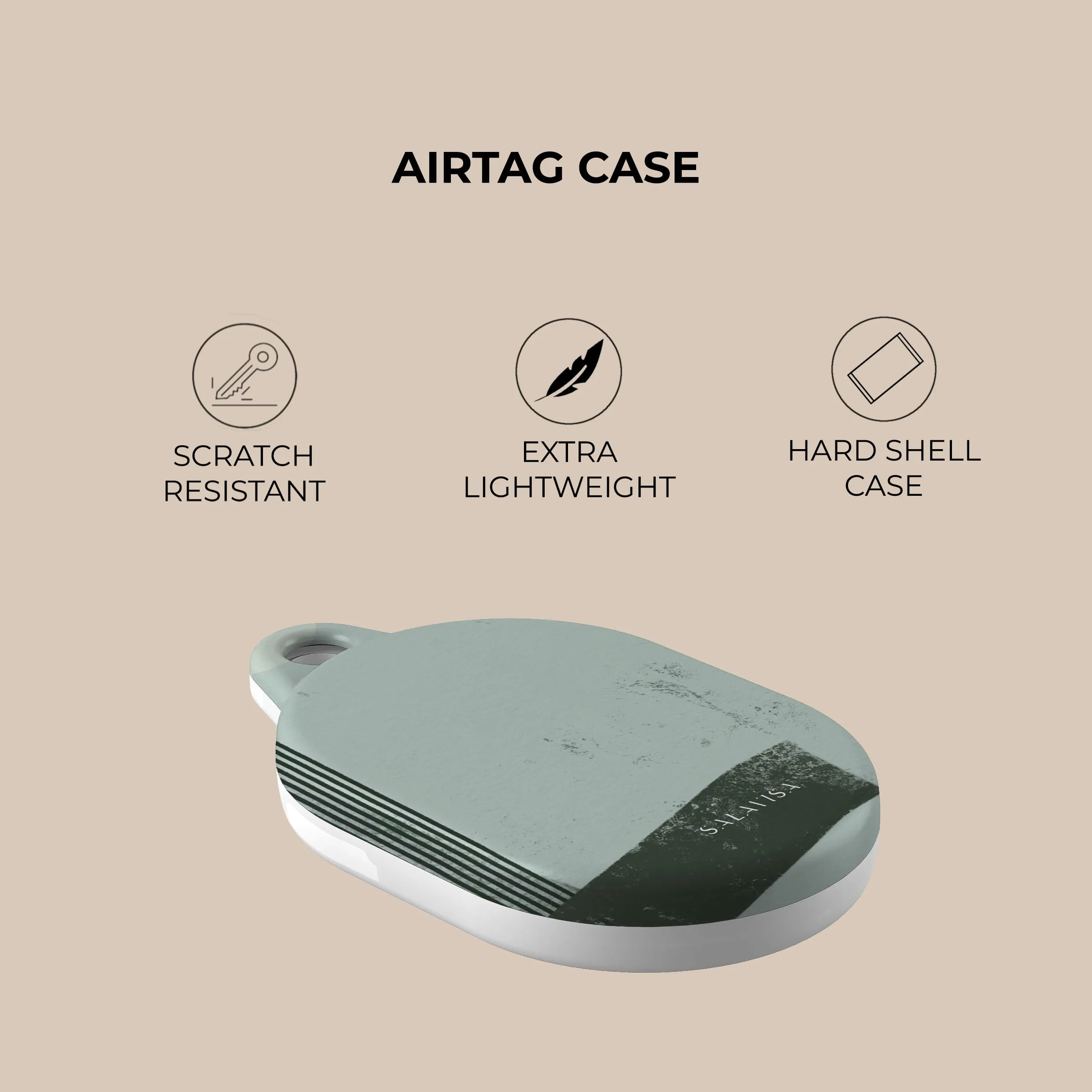 Doorbuster Marine Green Organic AirTag Holder  Today Only!