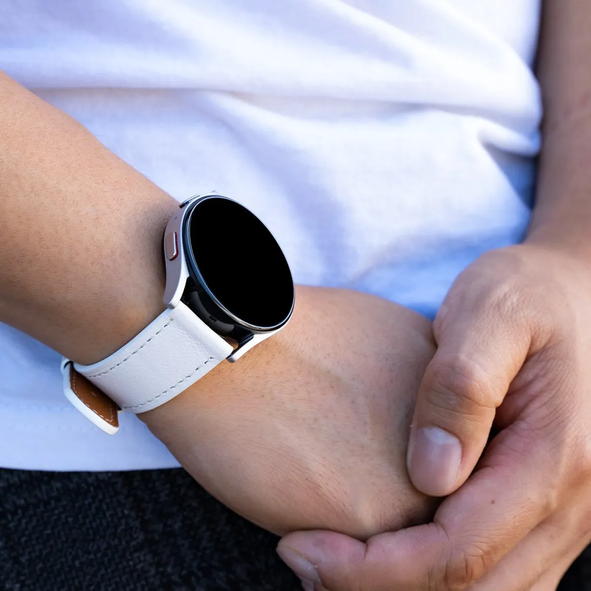 Doorbuster Redmi Watch 5 Active Modern Leather Strap (White)  Today Only!
