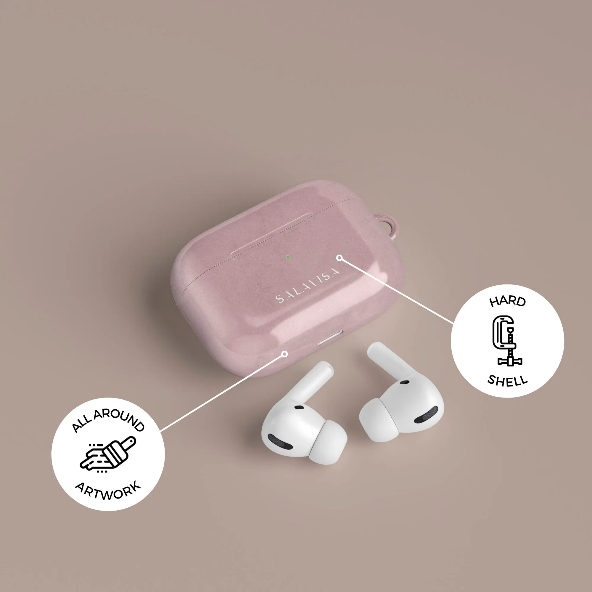 Doorbuster Rose Pink Watercolor AirPods Case  Limited Release!