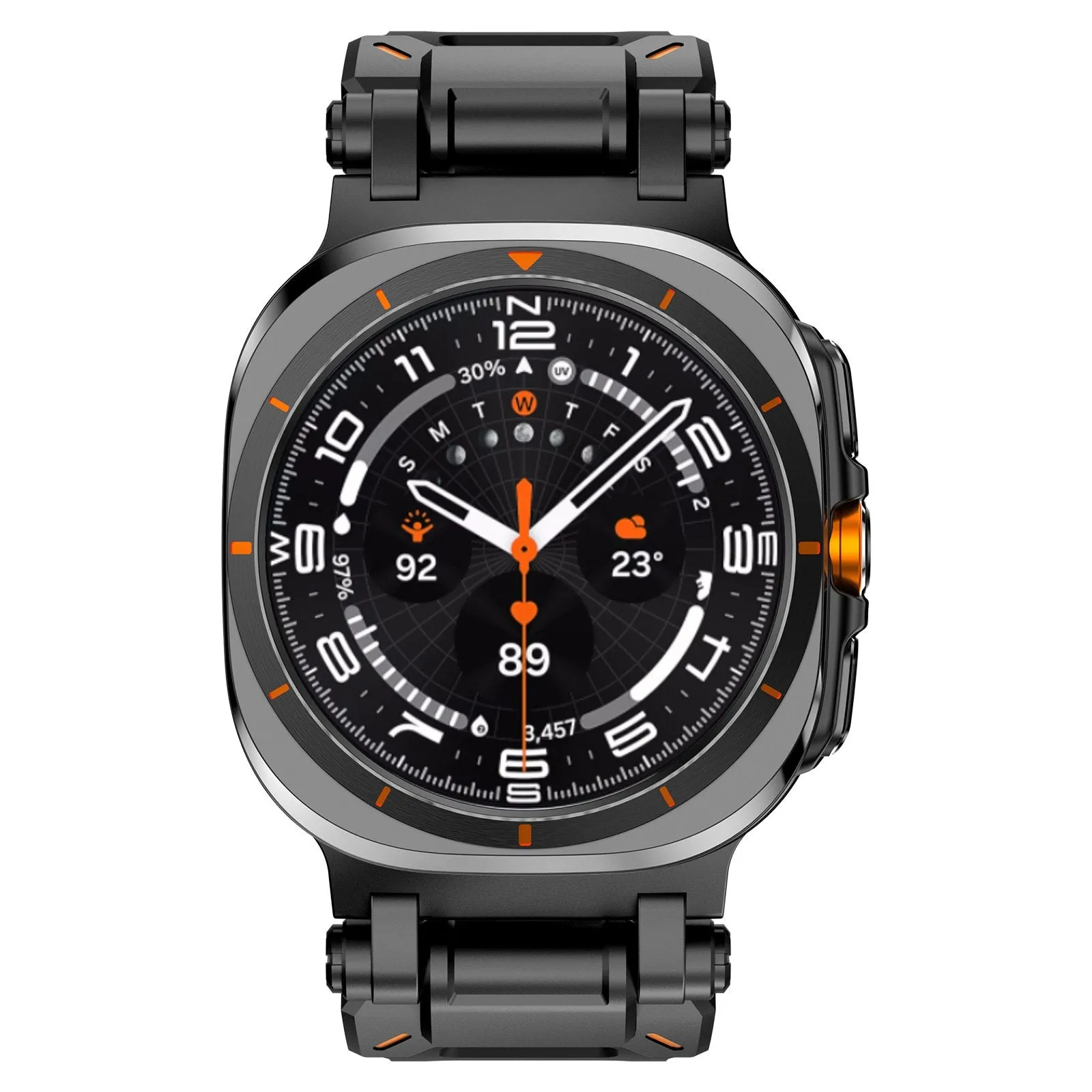 Doorbuster Samsung Galaxy Watch Ultra 'Explorer' TPU Strap (Black with Black)  Last Chance!