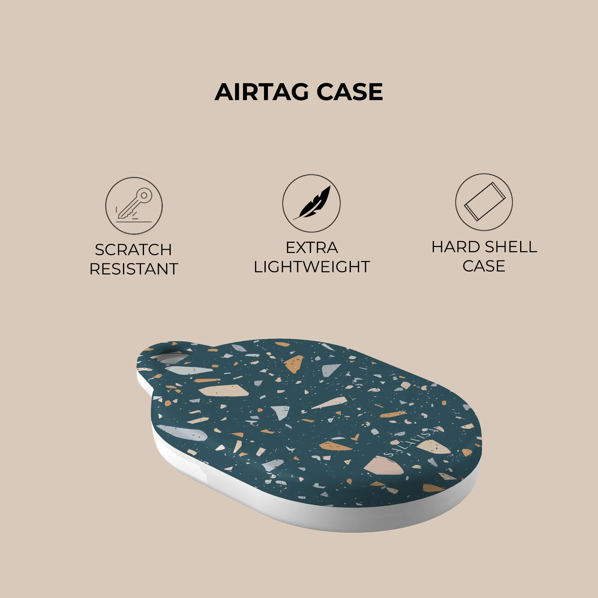 Doorbuster Terrazzo Vanity AirTag Holder  Stylish & Comfortable