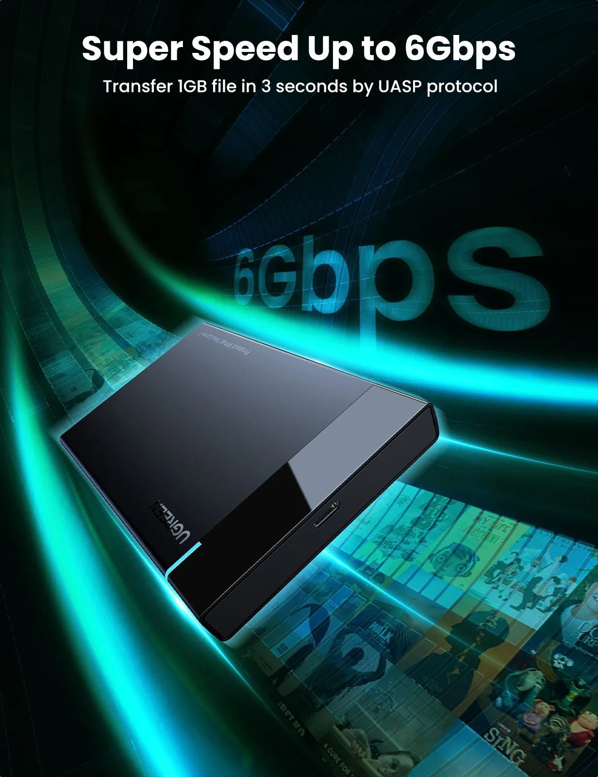 Doorbuster UGREEN USB C 2.5 Inches SATA III Hard Drive Enclosure  Almost Sold Out!
