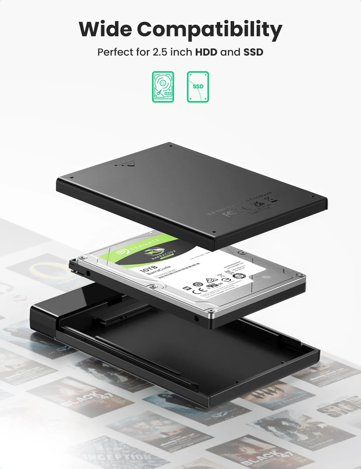 Doorbuster UGREEN USB C 2.5 Inches SATA III Hard Drive Enclosure  Almost Sold Out!
