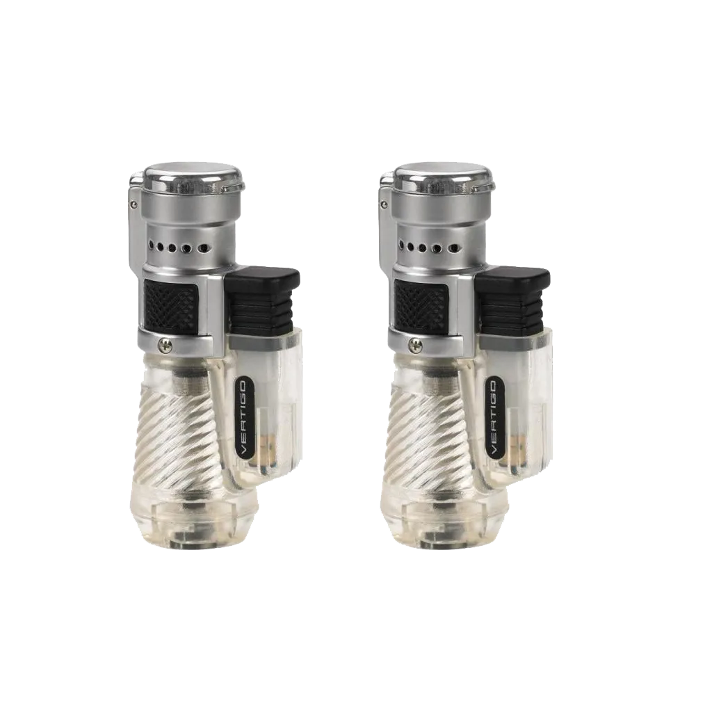 Doorbuster Vertigo Cyclone Triple Torch Lighter Clear  Last Few Pieces!