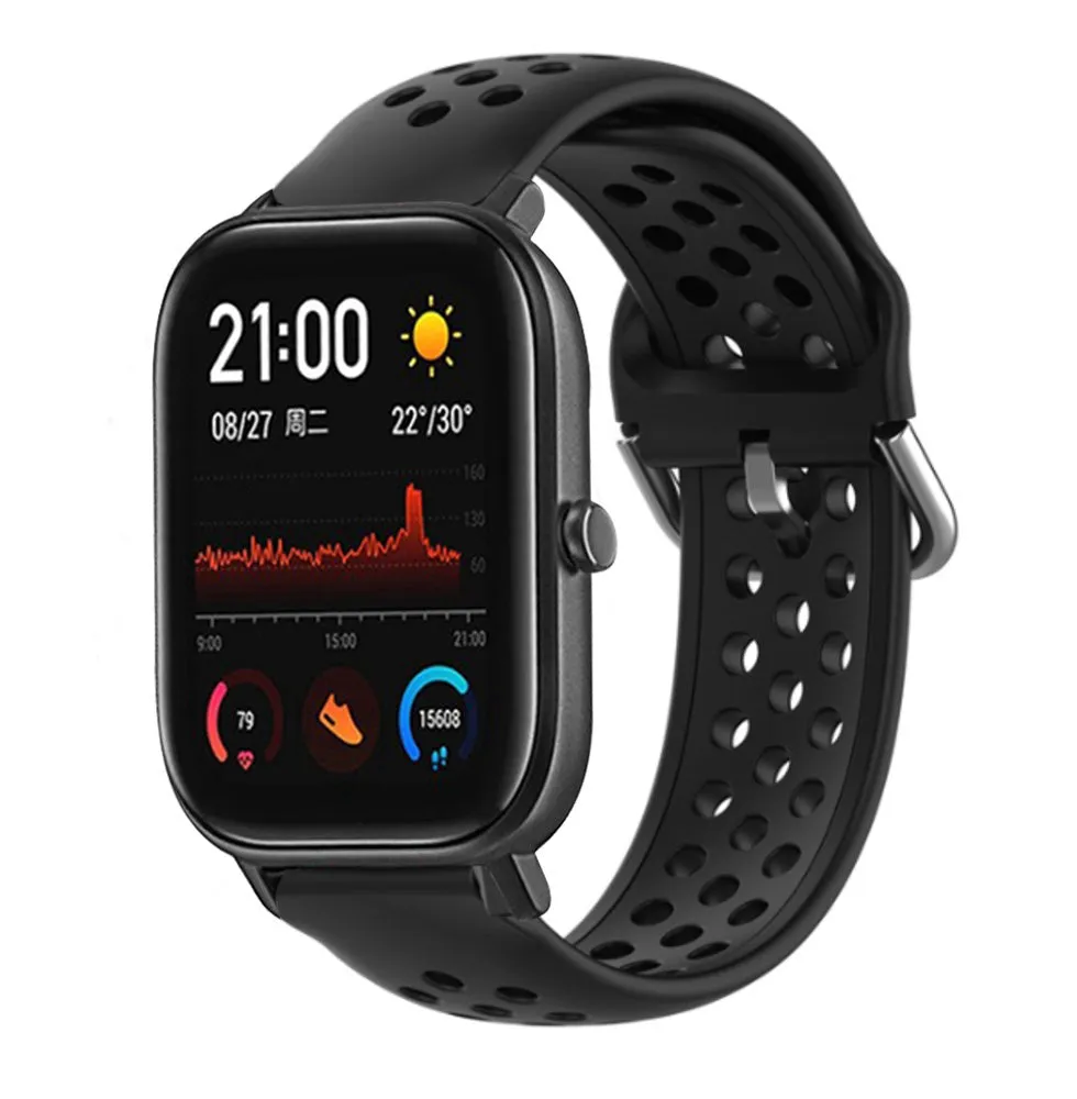 Doorbuster Xiaomi Amazfit GTS Breathable Strap (Black)  Stylish & Comfortable
