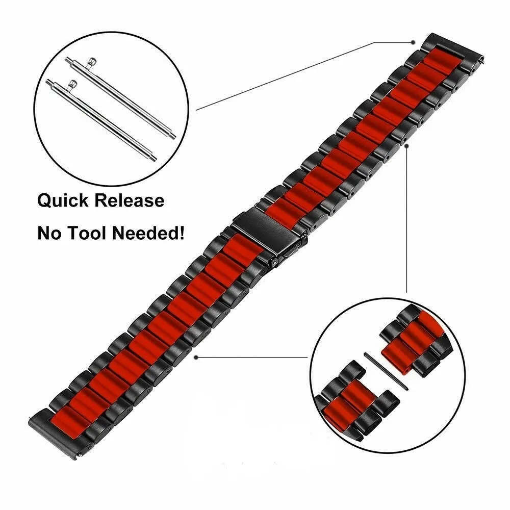 Doorbuster Xiaomi Amazfit GTS Steel Strap (Black/Red)  Ends Soon!