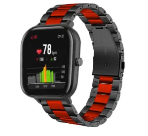 Doorbuster Xiaomi Amazfit GTS Steel Strap (Black/Red)  Ends Soon!