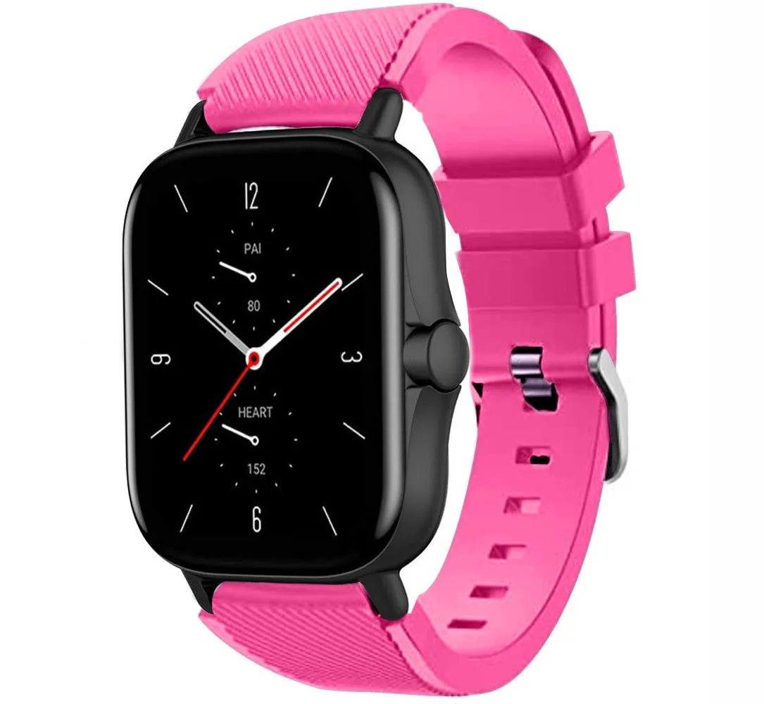 Editors Choice Amazfit GTS 2 Silicone Strap (Bright Pink)  Limited Stock!