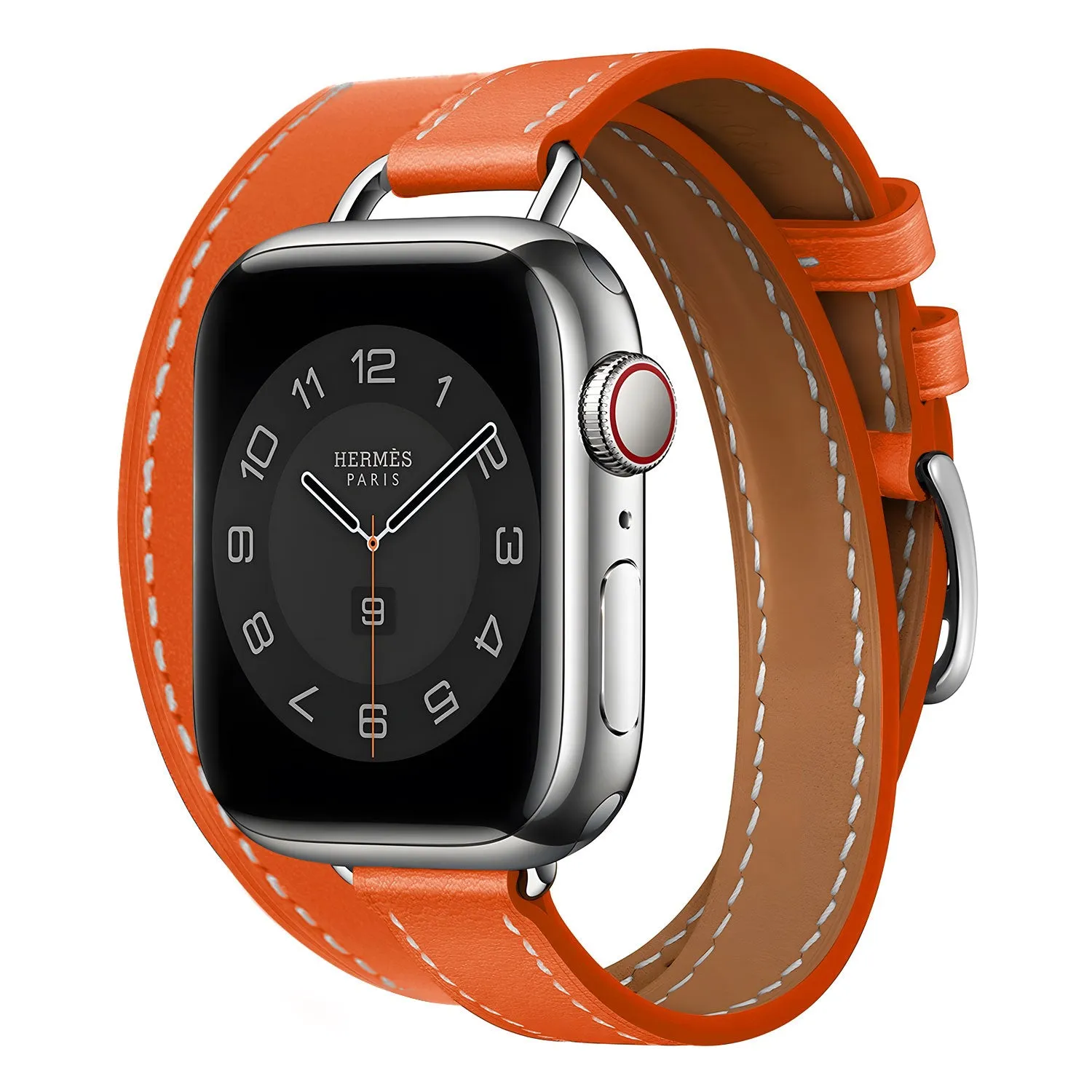 Editors Choice Apple Watch Leather Double Tour Strap (Orange)  Almost Sold Out!