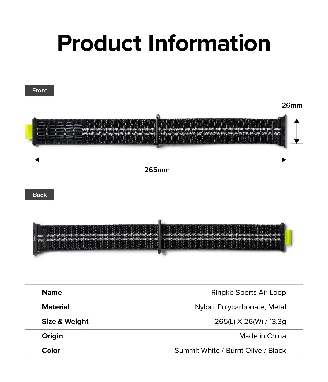 Editors Choice Apple Watch Lug 26mm | Sports Air Loop  Limited Availability!