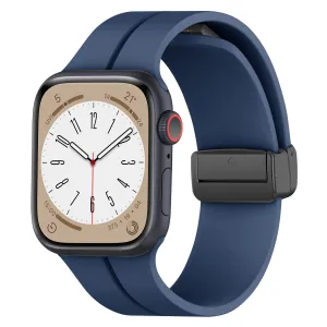 Editors Choice Apple Watch Magnetic D-Buckle Strap (Dark Blue)  Stylish & Comfortable
